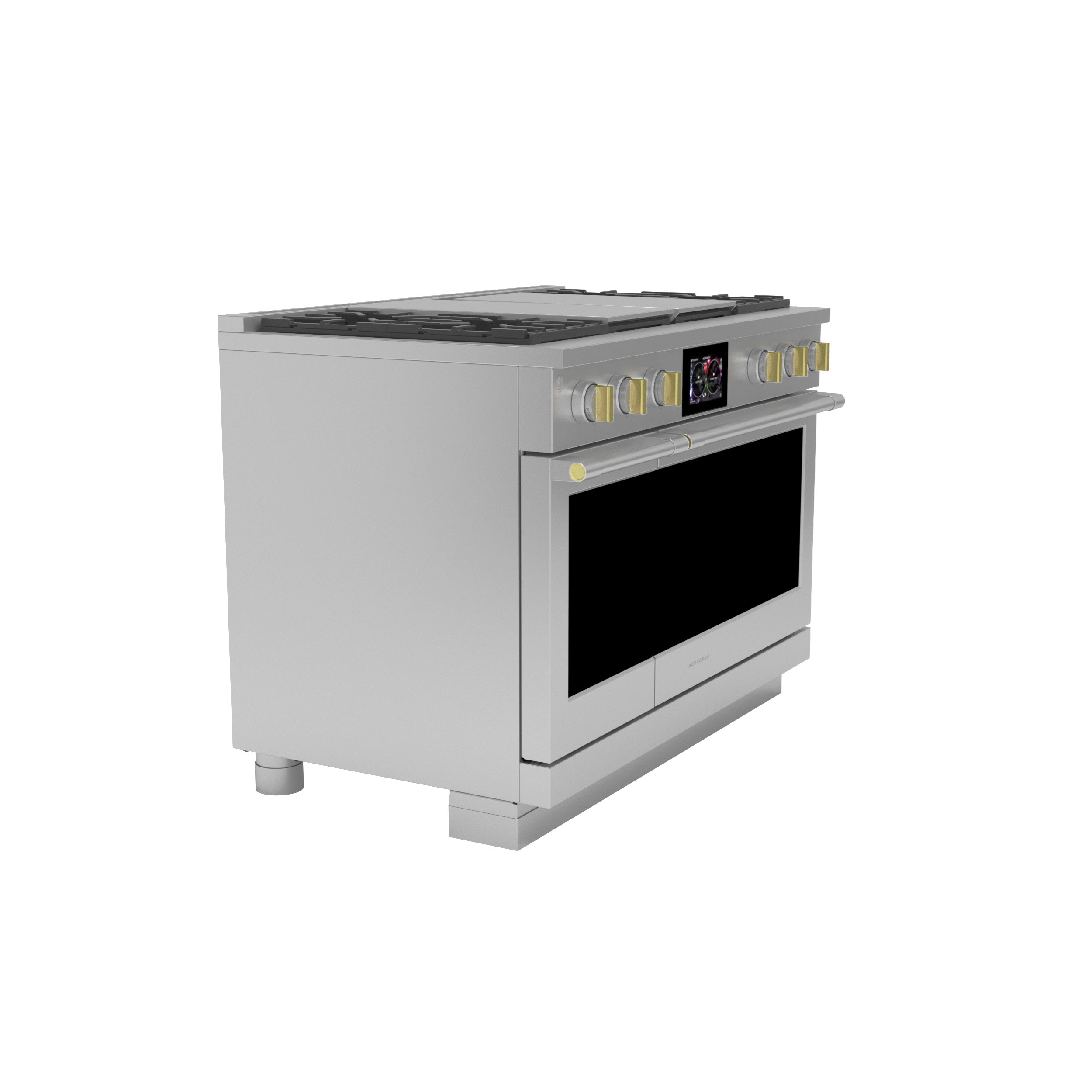 Model: ZDP484NGTSS | Monogram Monogram 48" Dual-Fuel Professional Range with 4 Burners, Grill, and Griddle