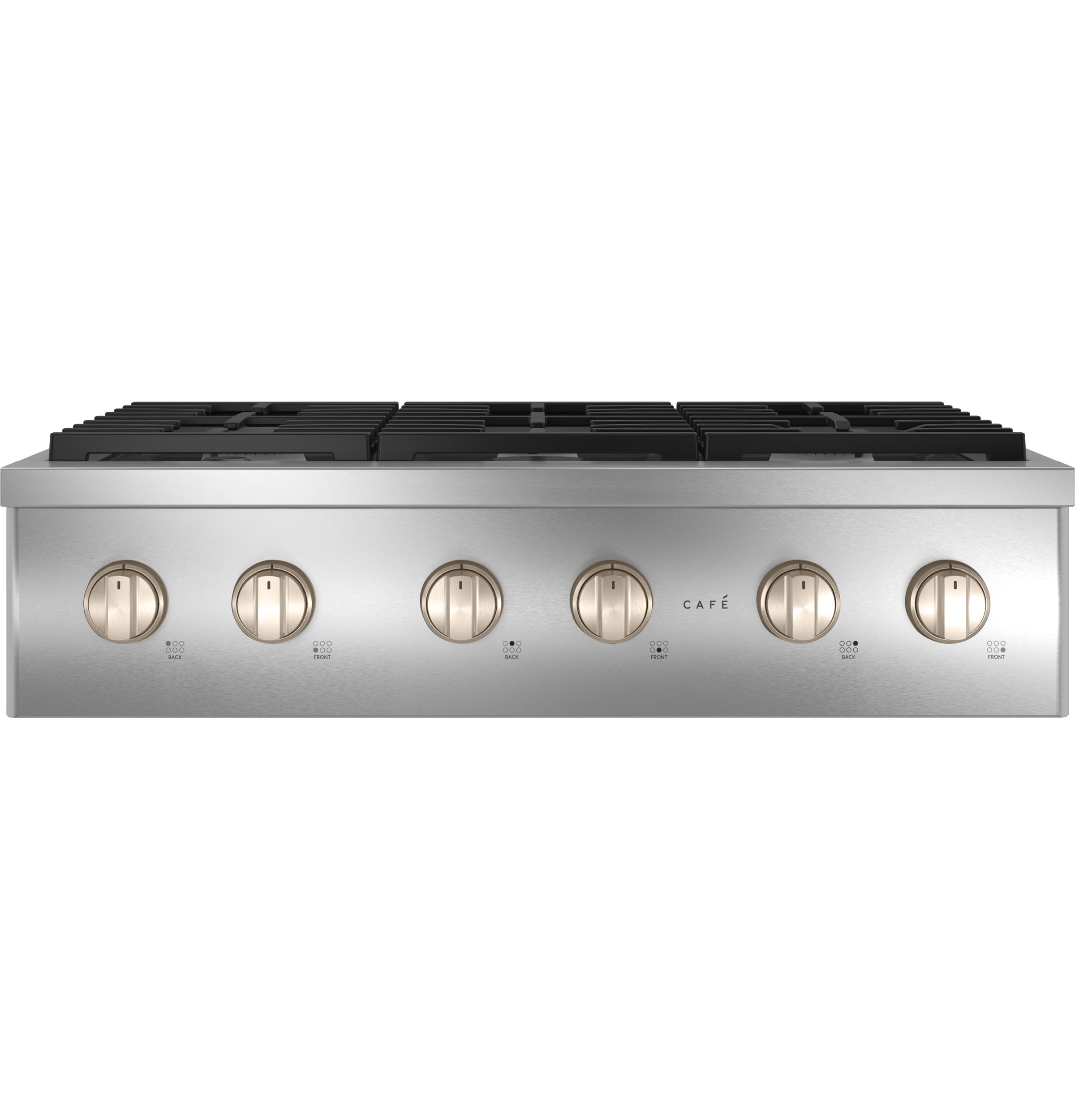 Model: CGU366P2TS1 | Cafe Café™ 36" Commercial-Style Gas Rangetop with 6 Burners (Natural Gas)