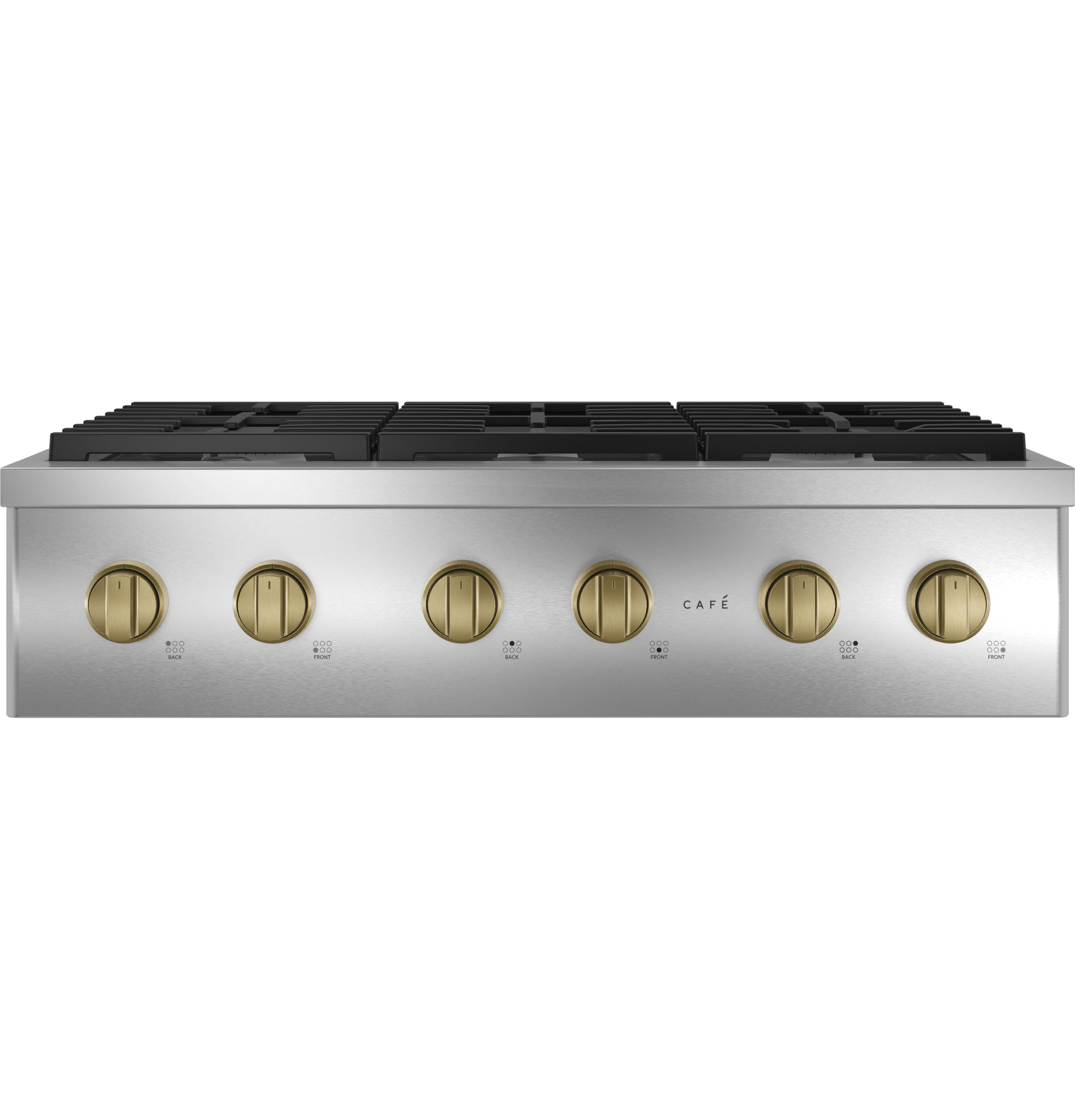Model: CGU366P2TS1 | Cafe Café™ 36" Commercial-Style Gas Rangetop with 6 Burners (Natural Gas)