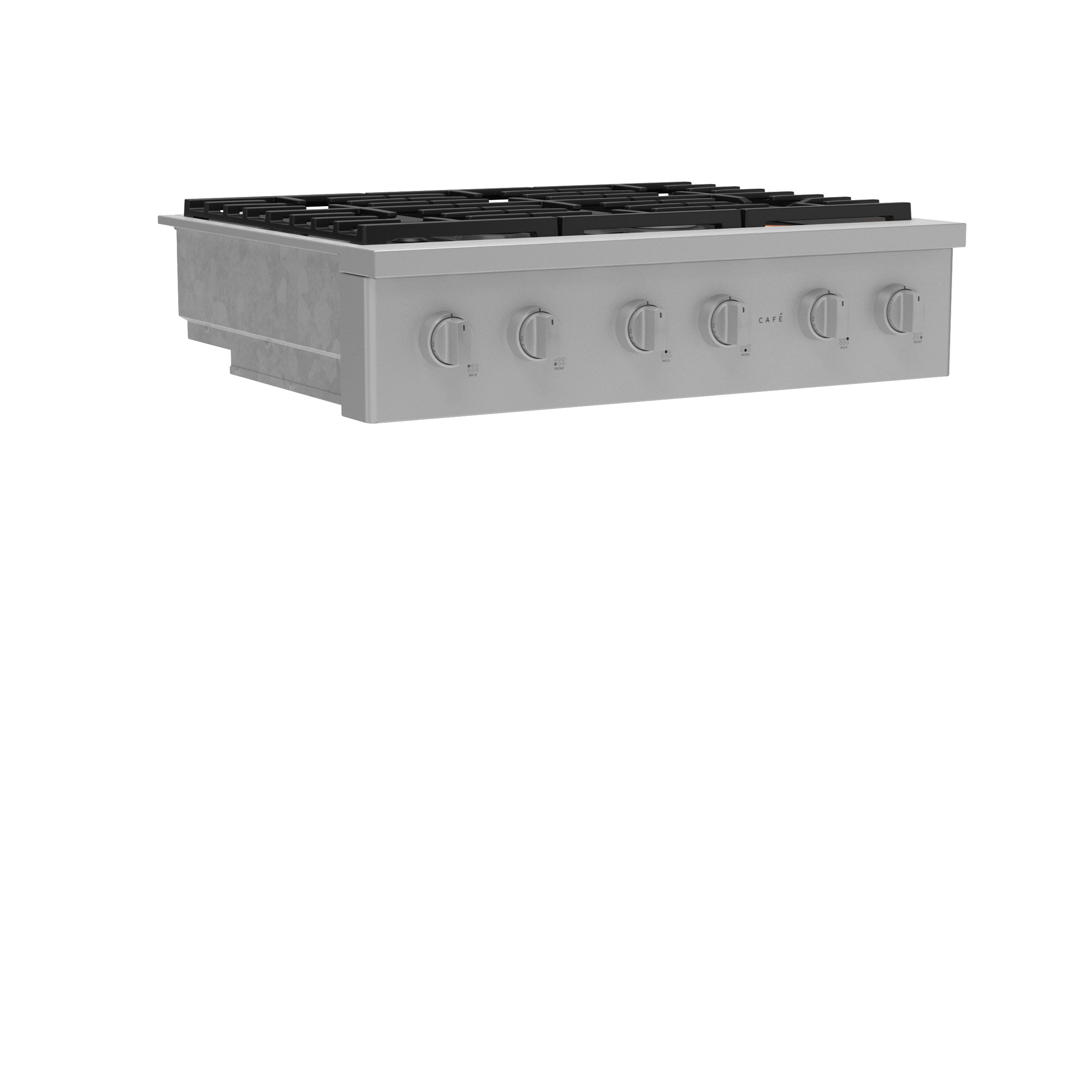 Model: CGU366P2TS1 | Cafe Café™ 36" Commercial-Style Gas Rangetop with 6 Burners (Natural Gas)