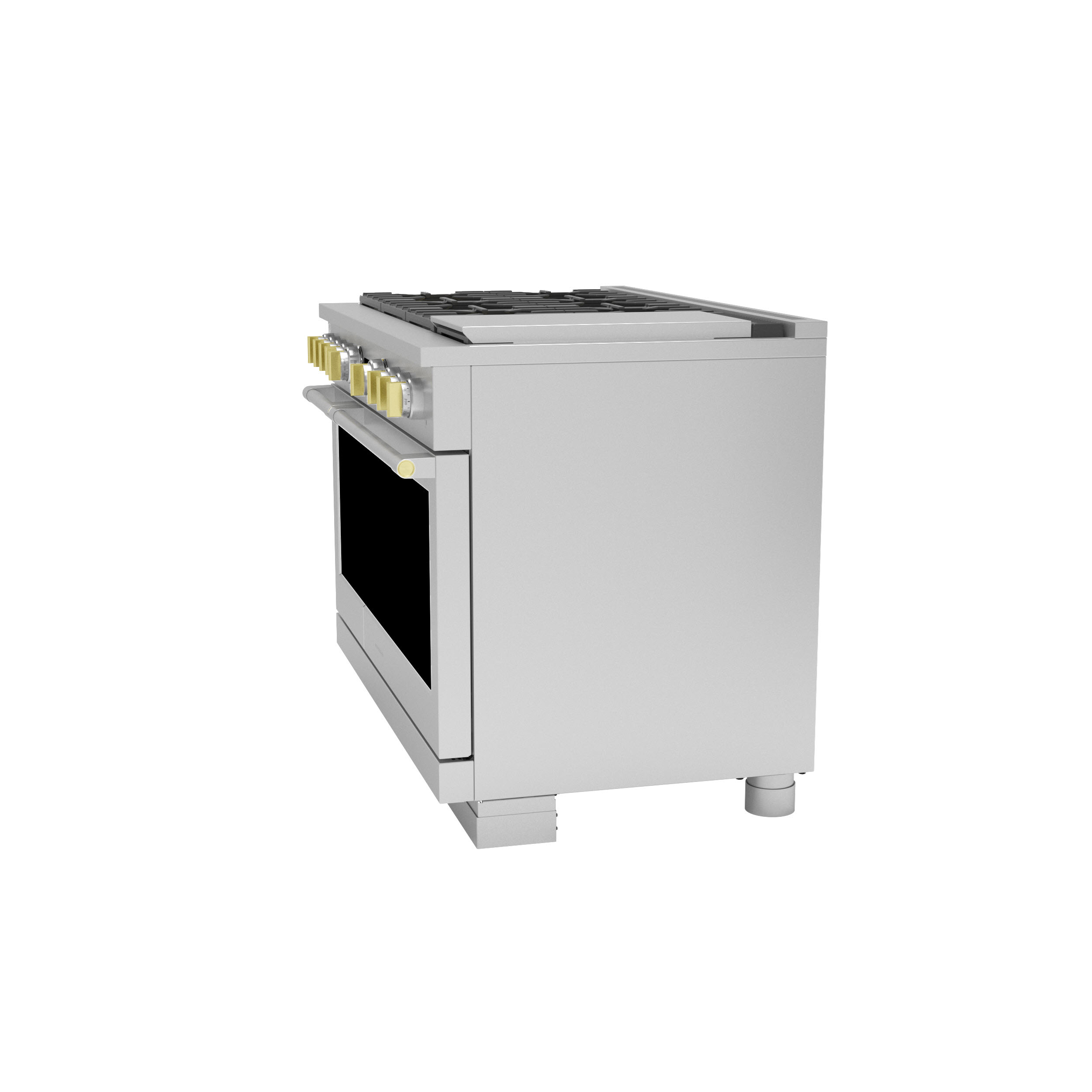 Model: ZGP486NDTSS | Monogram Monogram 48" All Gas Professional Range with 6 Burners and Griddle