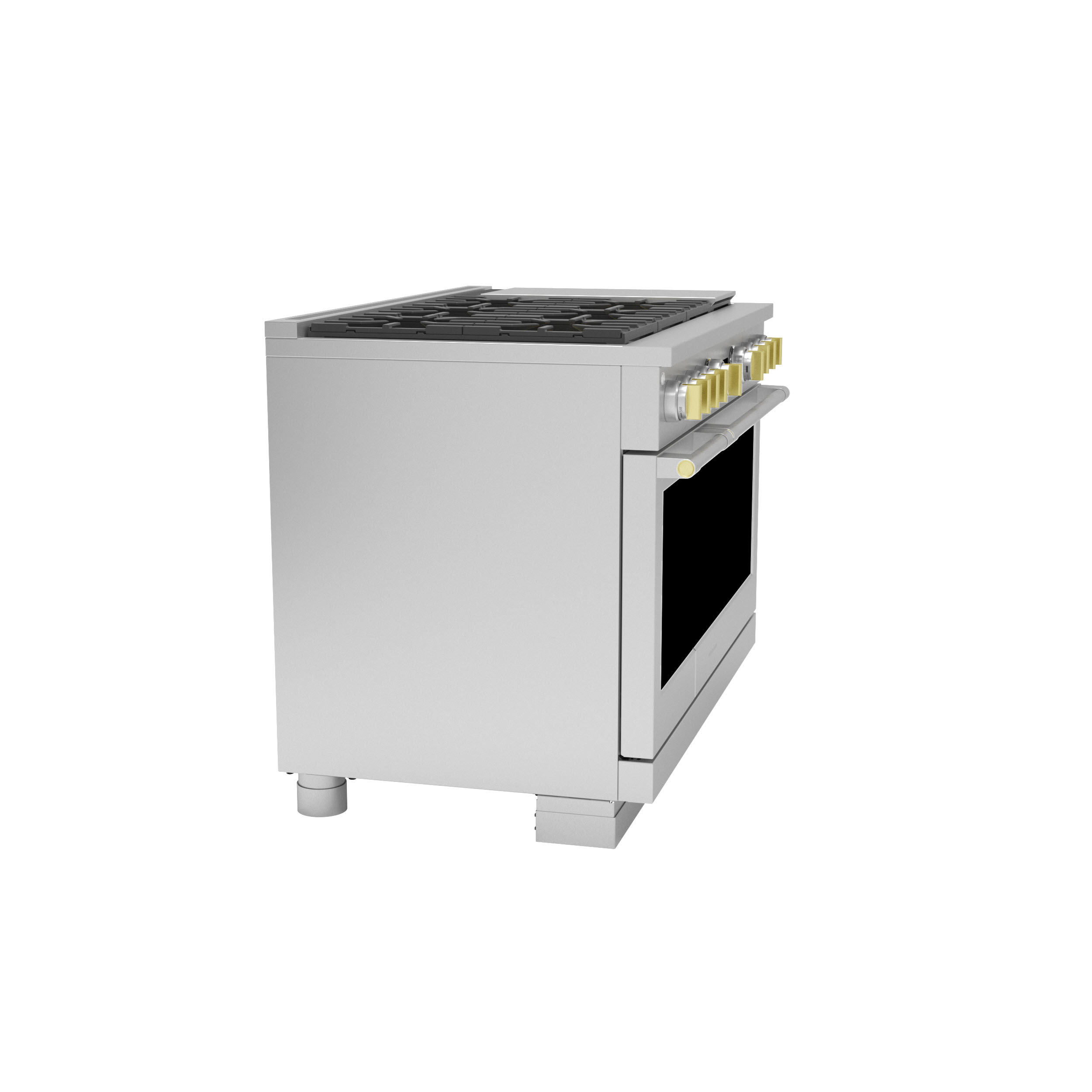 Model: ZGP486NDTSS | Monogram Monogram 48" All Gas Professional Range with 6 Burners and Griddle