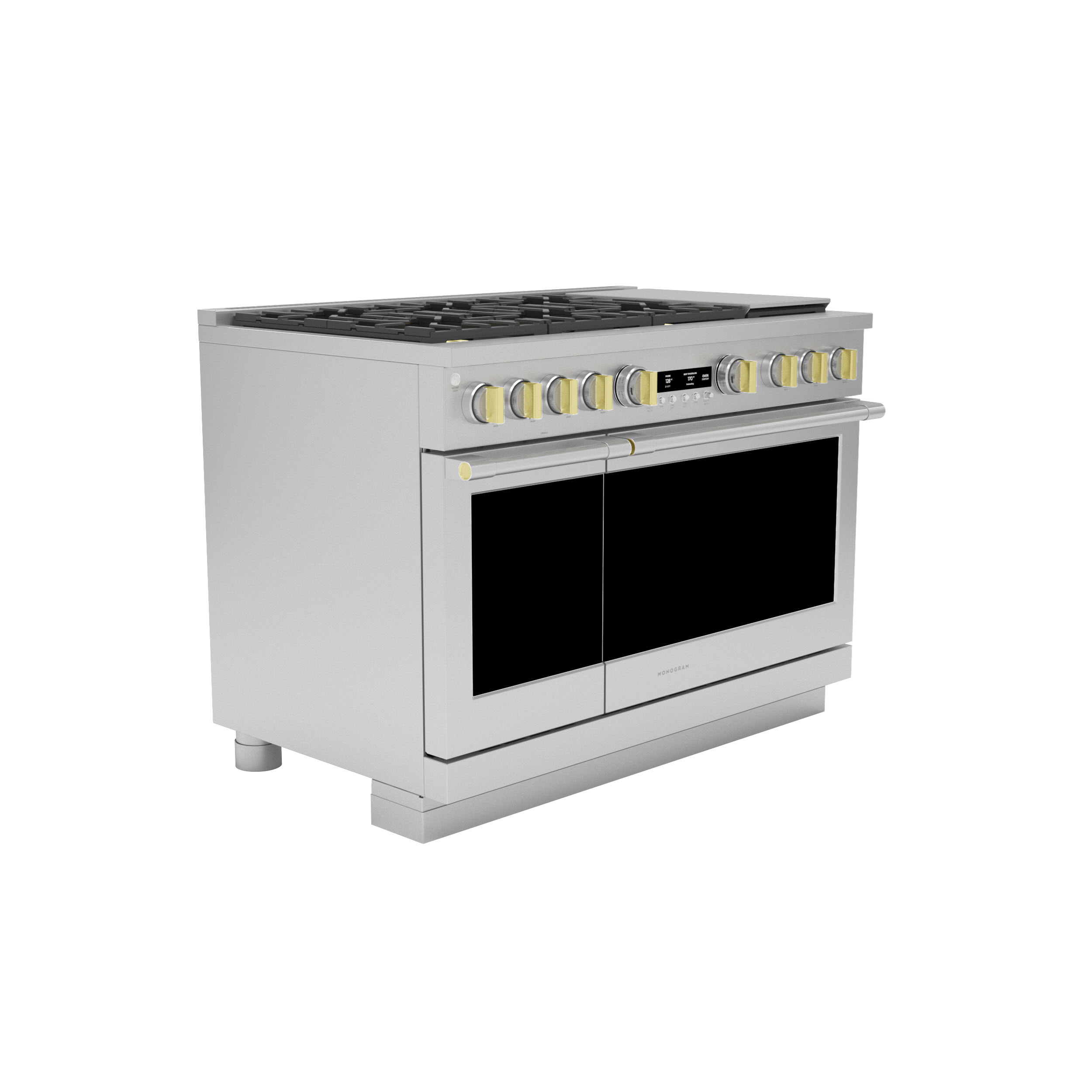 Model: ZGP486NDTSS | Monogram Monogram 48" All Gas Professional Range with 6 Burners and Griddle