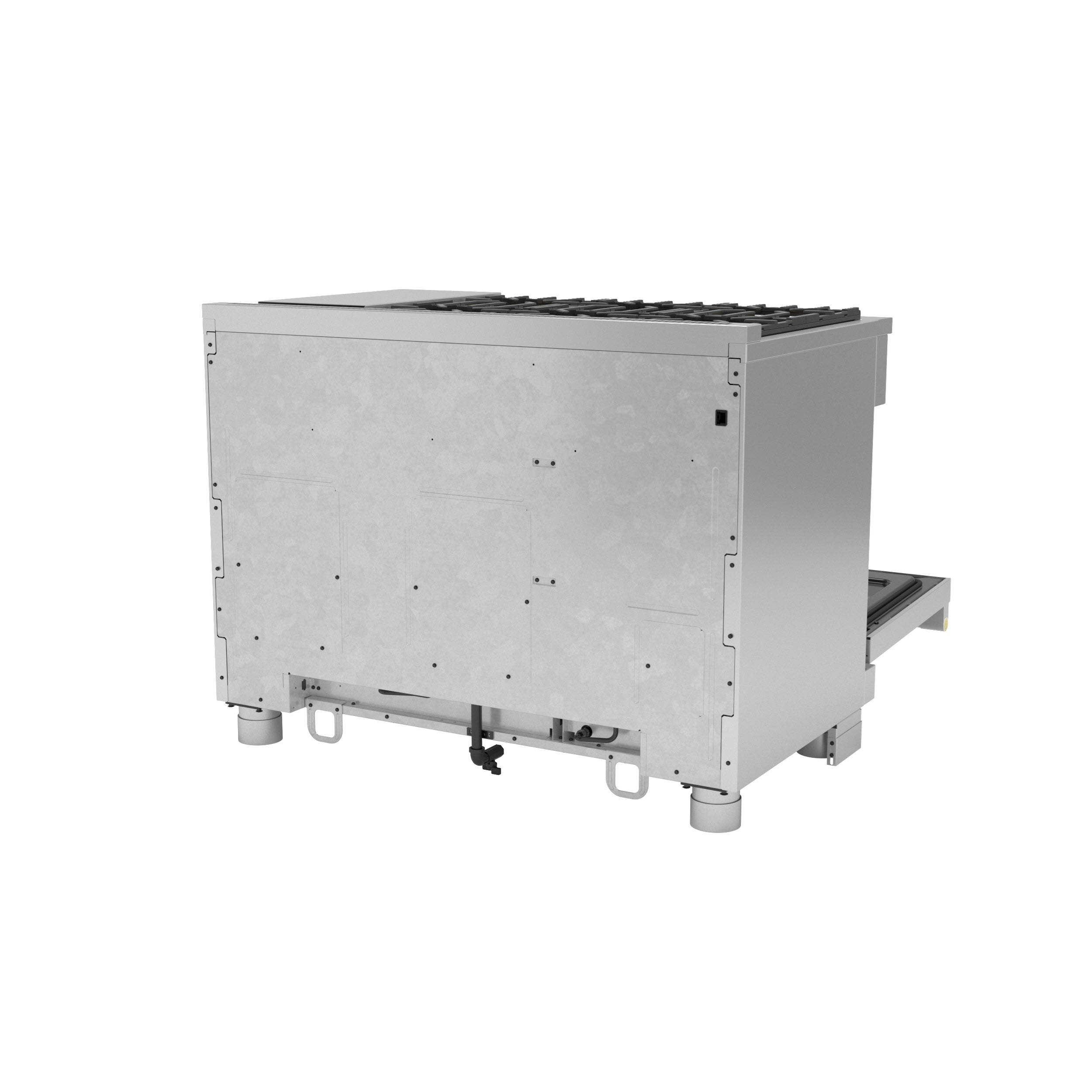 Model: ZGP486NDTSS | Monogram Monogram 48" All Gas Professional Range with 6 Burners and Griddle