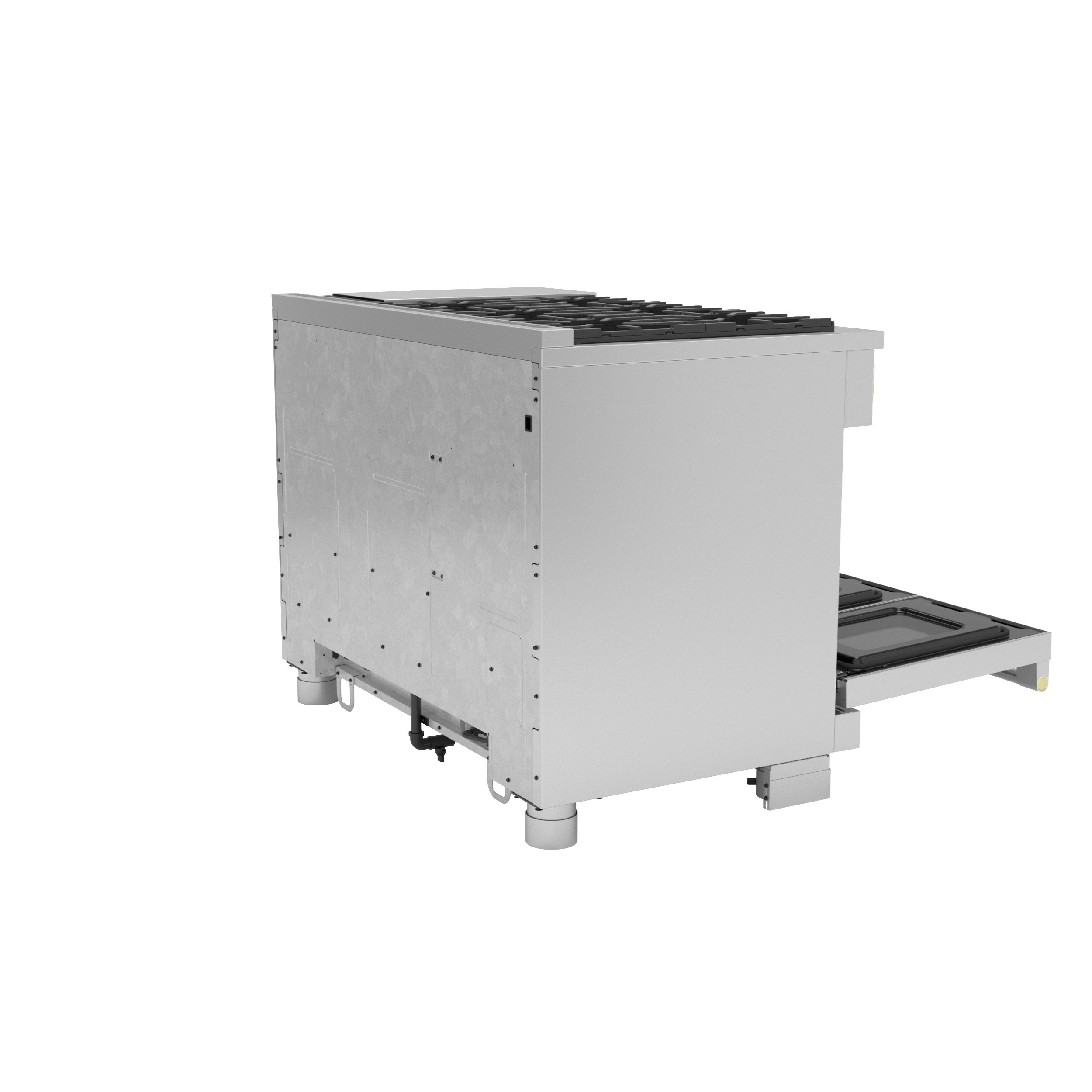Model: ZGP486NDTSS | Monogram Monogram 48" All Gas Professional Range with 6 Burners and Griddle