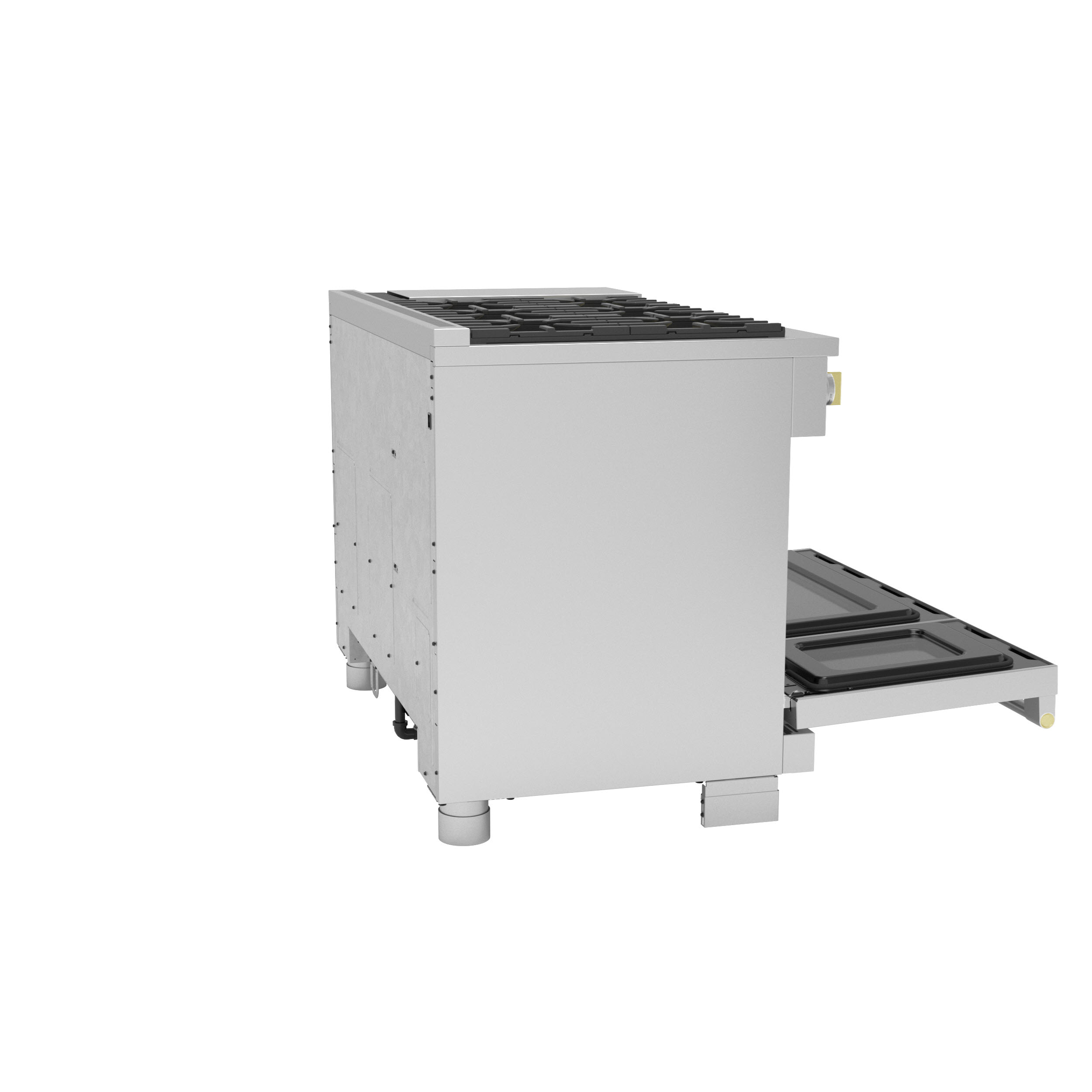 Model: ZGP486NDTSS | Monogram Monogram 48" All Gas Professional Range with 6 Burners and Griddle