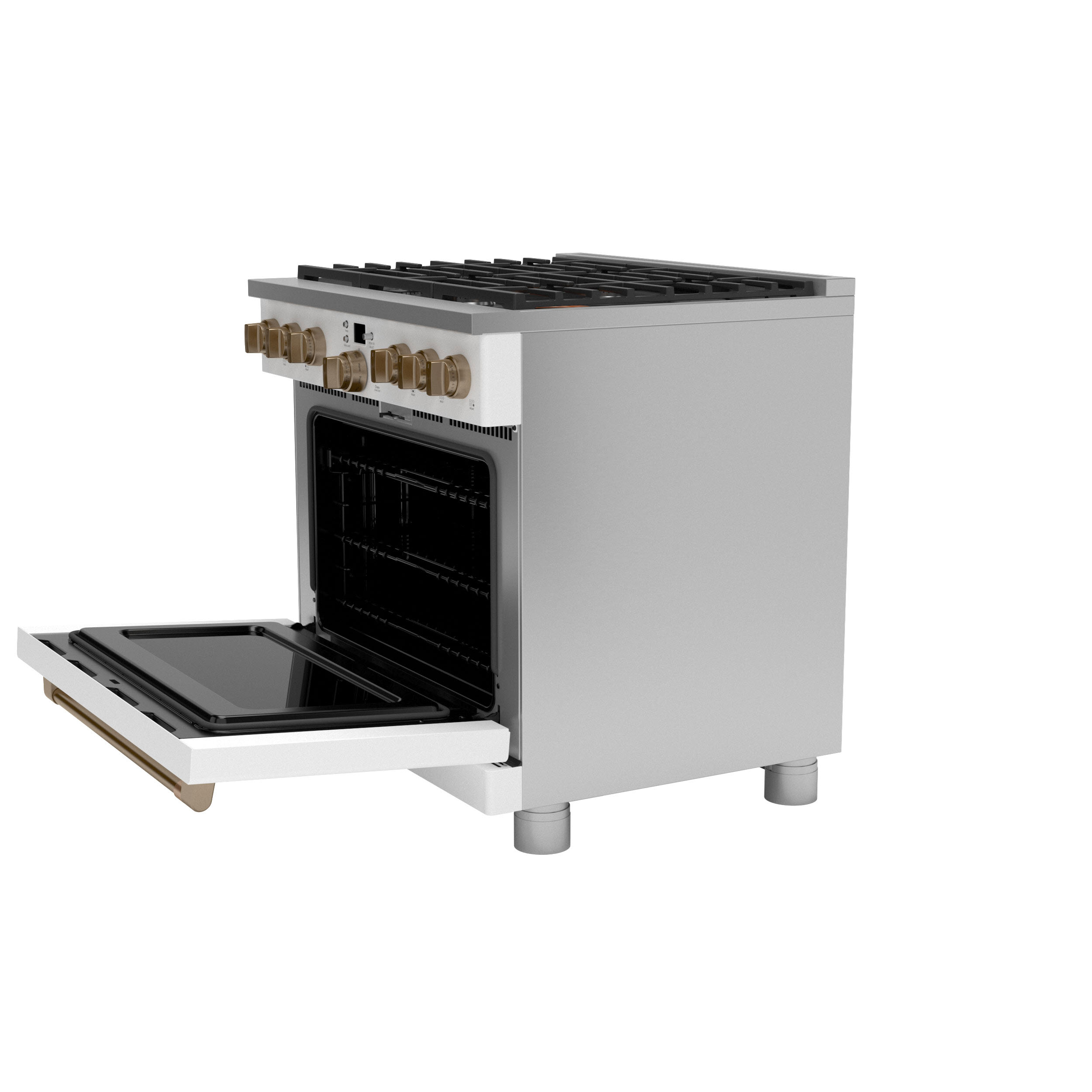 Model: C2Y366P4TW2 | Cafe Café™ 36" Smart Dual-Fuel Commercial-Style Range with 6 Burners (Natural Gas)