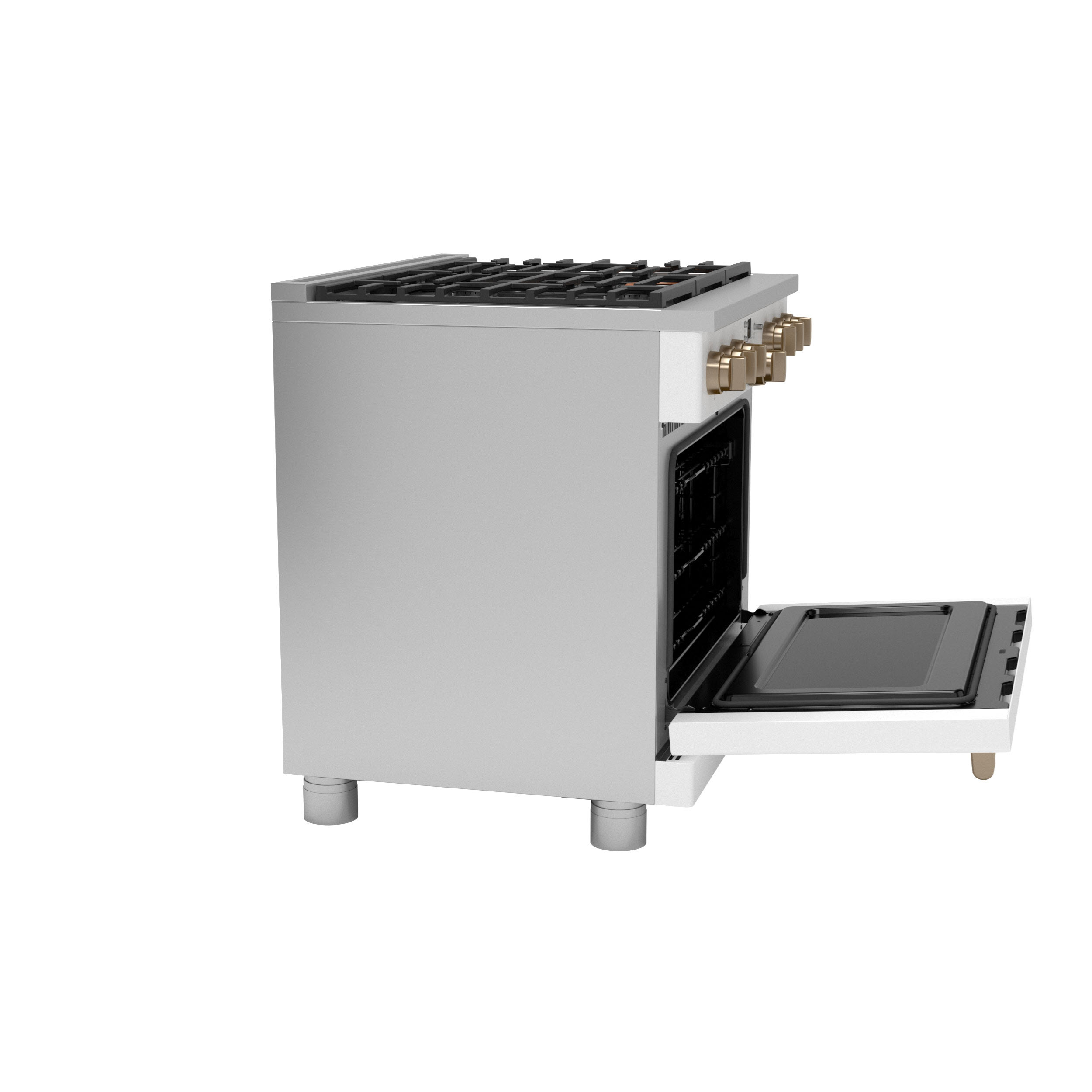 Model: C2Y366P4TW2 | Cafe Café™ 36" Smart Dual-Fuel Commercial-Style Range with 6 Burners (Natural Gas)