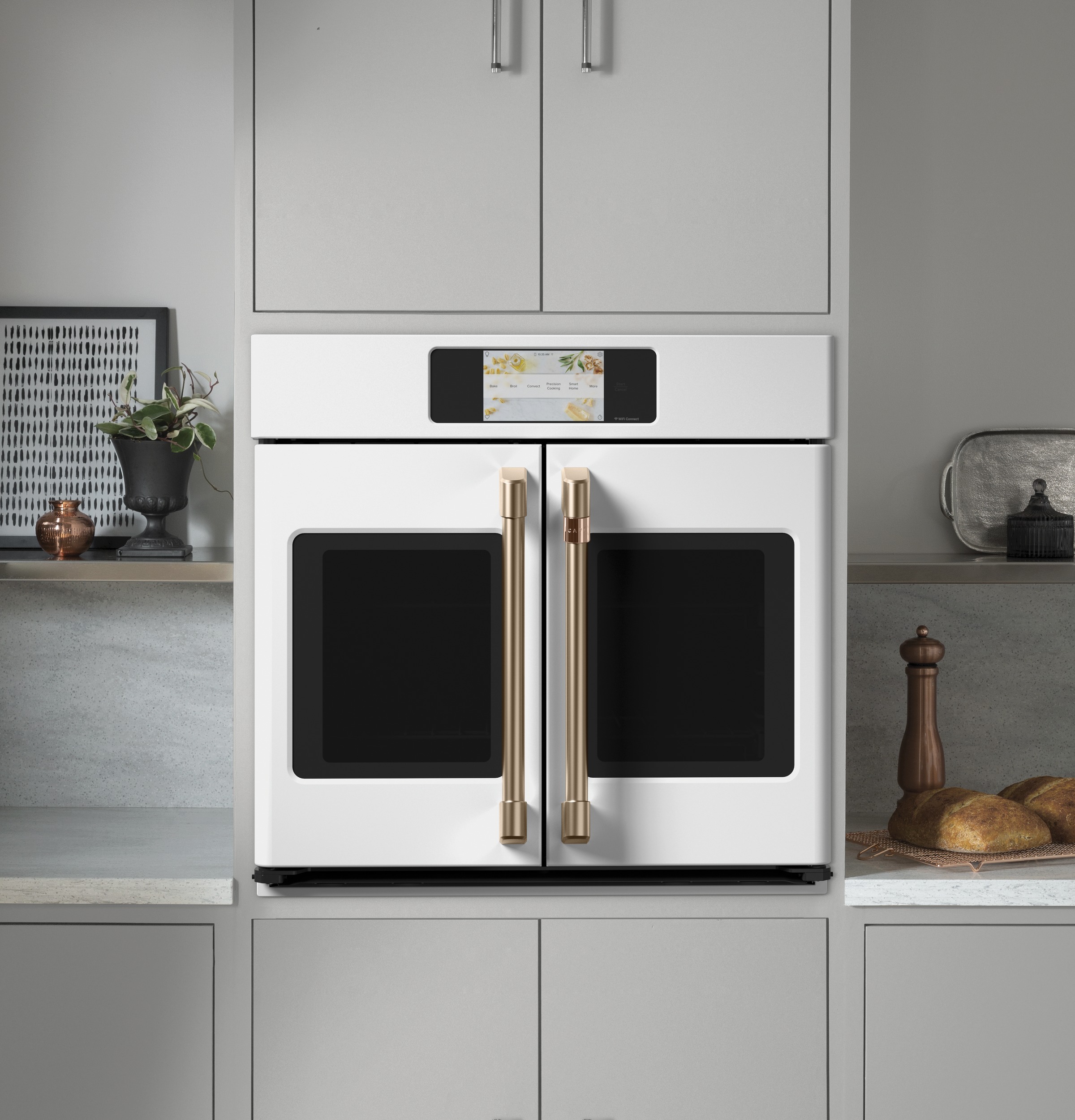 Model: CTS90FP4NW2 | Cafe Café™ Professional Series 30" Smart Built-In Convection French-Door Single Wall Oven