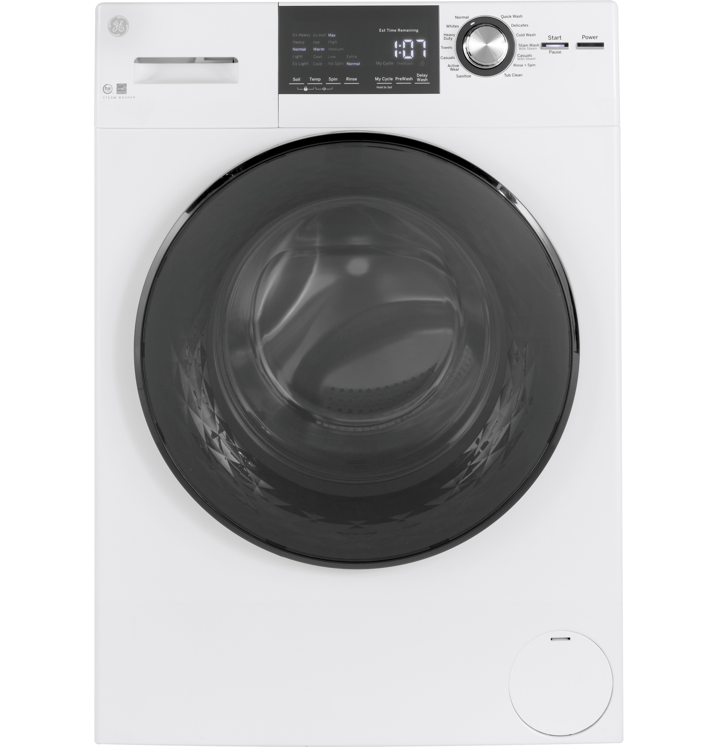 GE GE® ENERGY STAR® 24" 2.4 Cu. Ft.  Front Load Washer with Steam