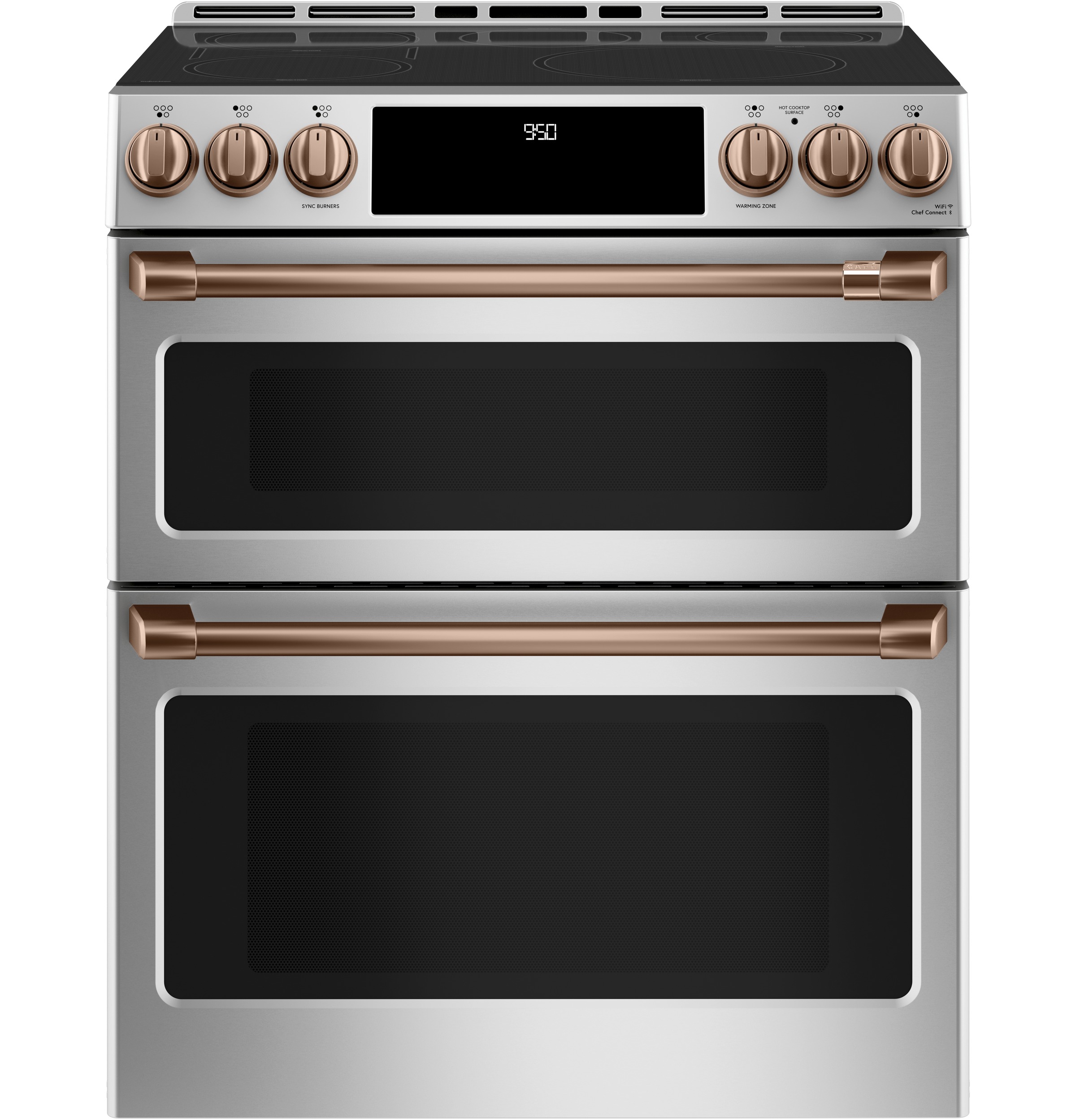 Model: CXFCHHKPMCU | Cafe Café™ Front Control Induction Knobs and Handles - Brushed Copper