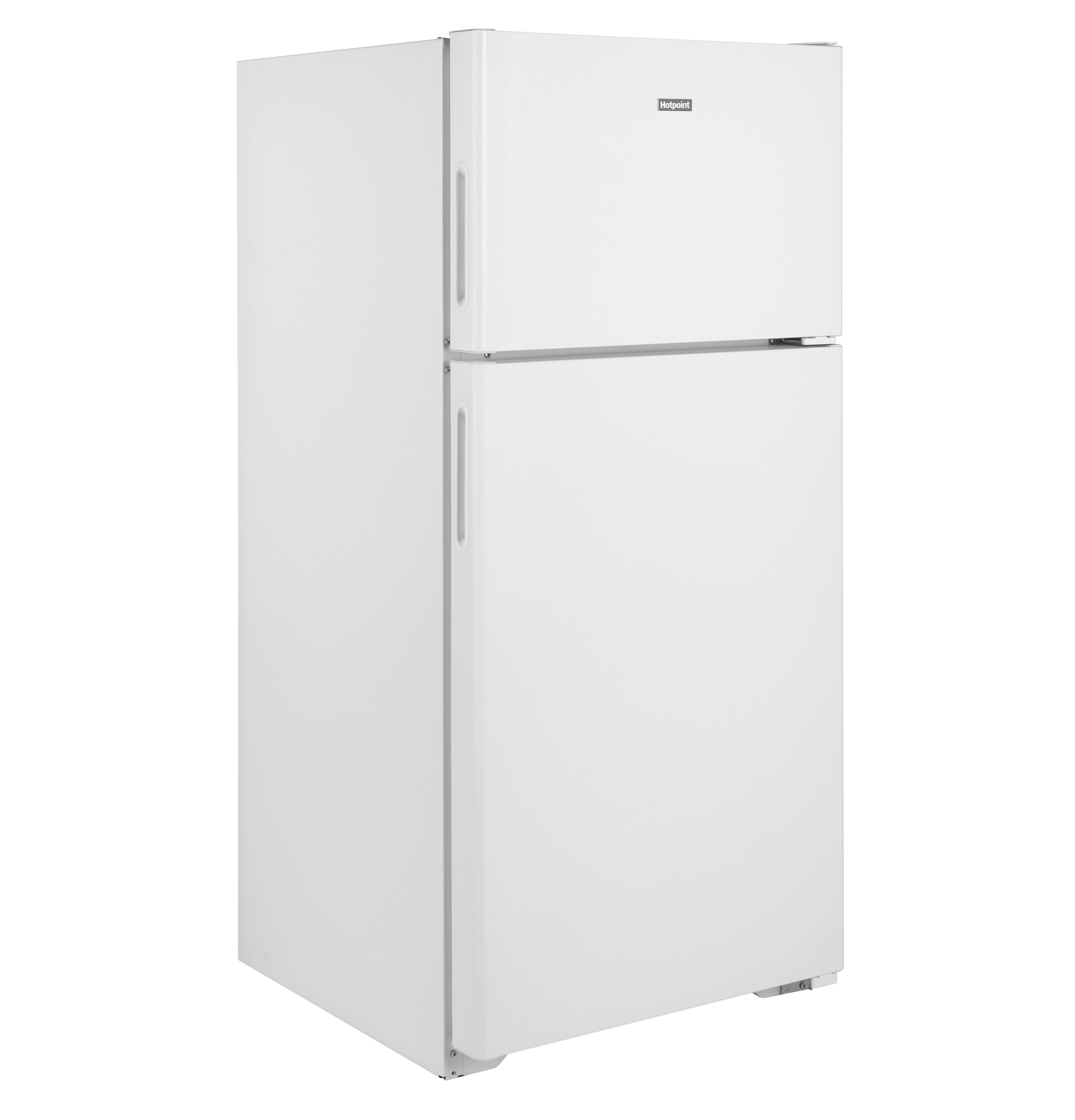 Model: HPS16BTNRWW | Hotpoint Hotpoint® 15.6 Cu. Ft. Recessed Handle Top-Freezer Refrigerator