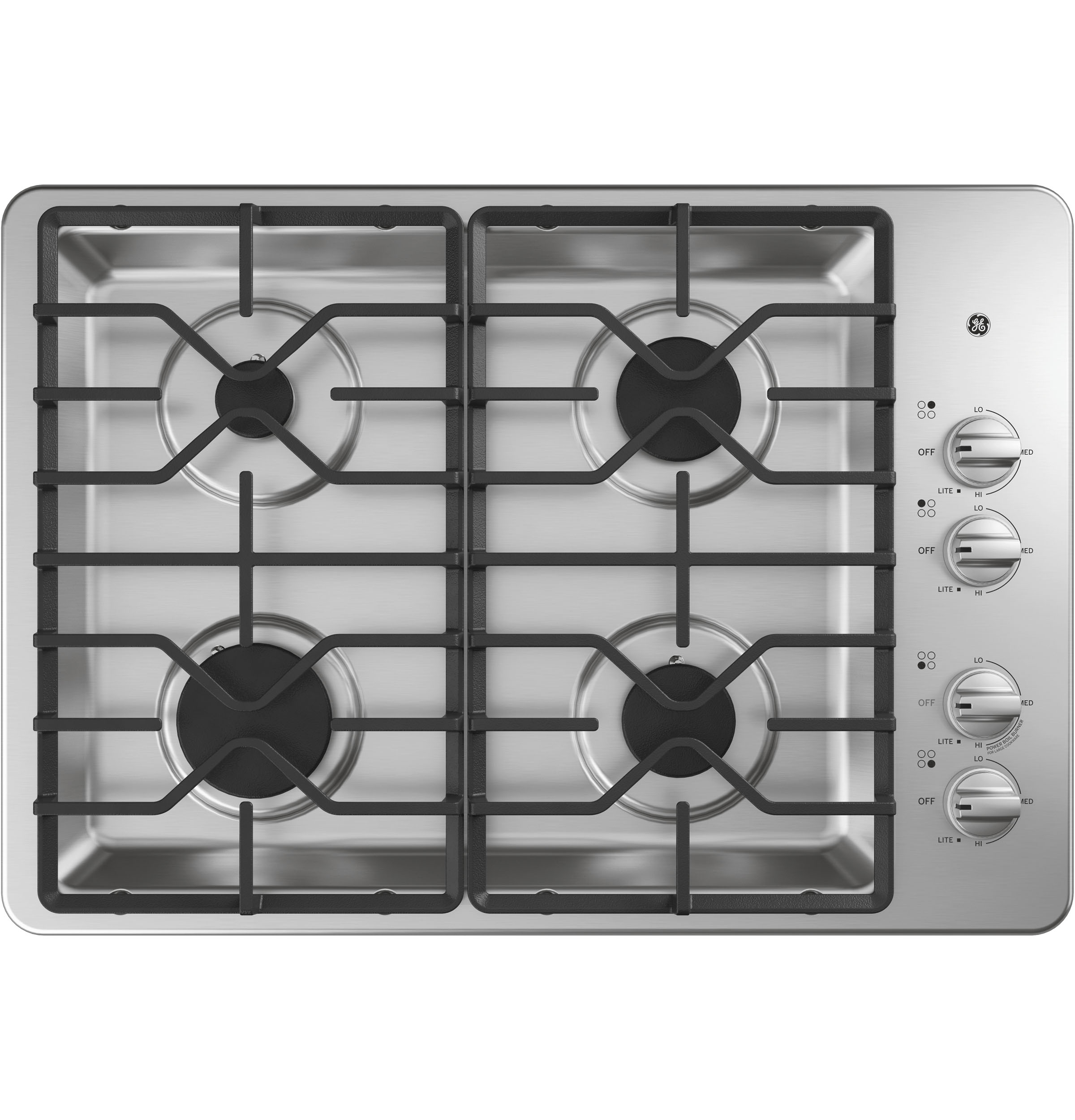 GE GE® 30" Built-In Gas Cooktop with Dishwasher-Safe Grates