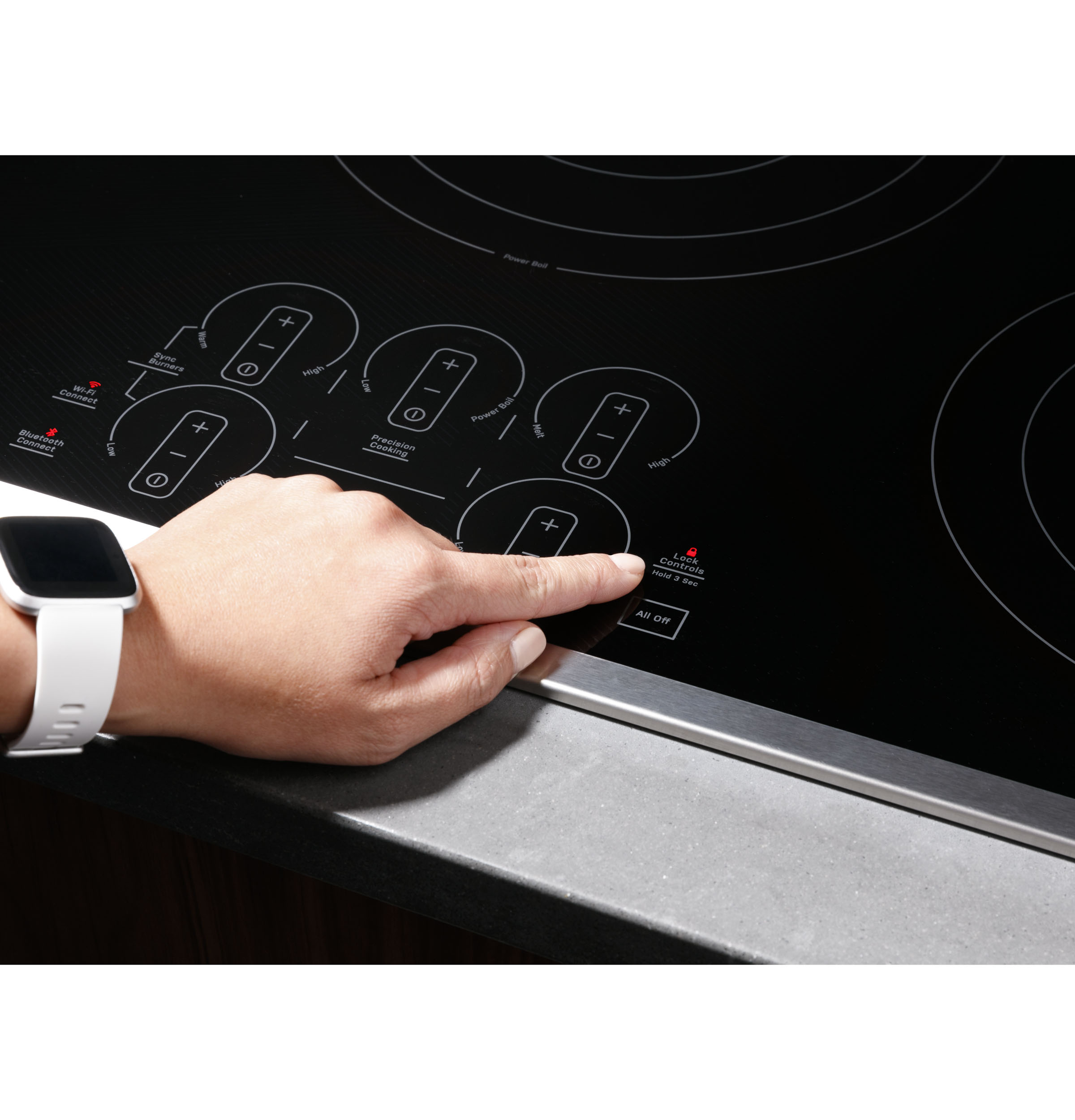 Model: PEP7036DTBB | GE Profile GE Profile™ 36" Built-In Touch Control Electric Cooktop
