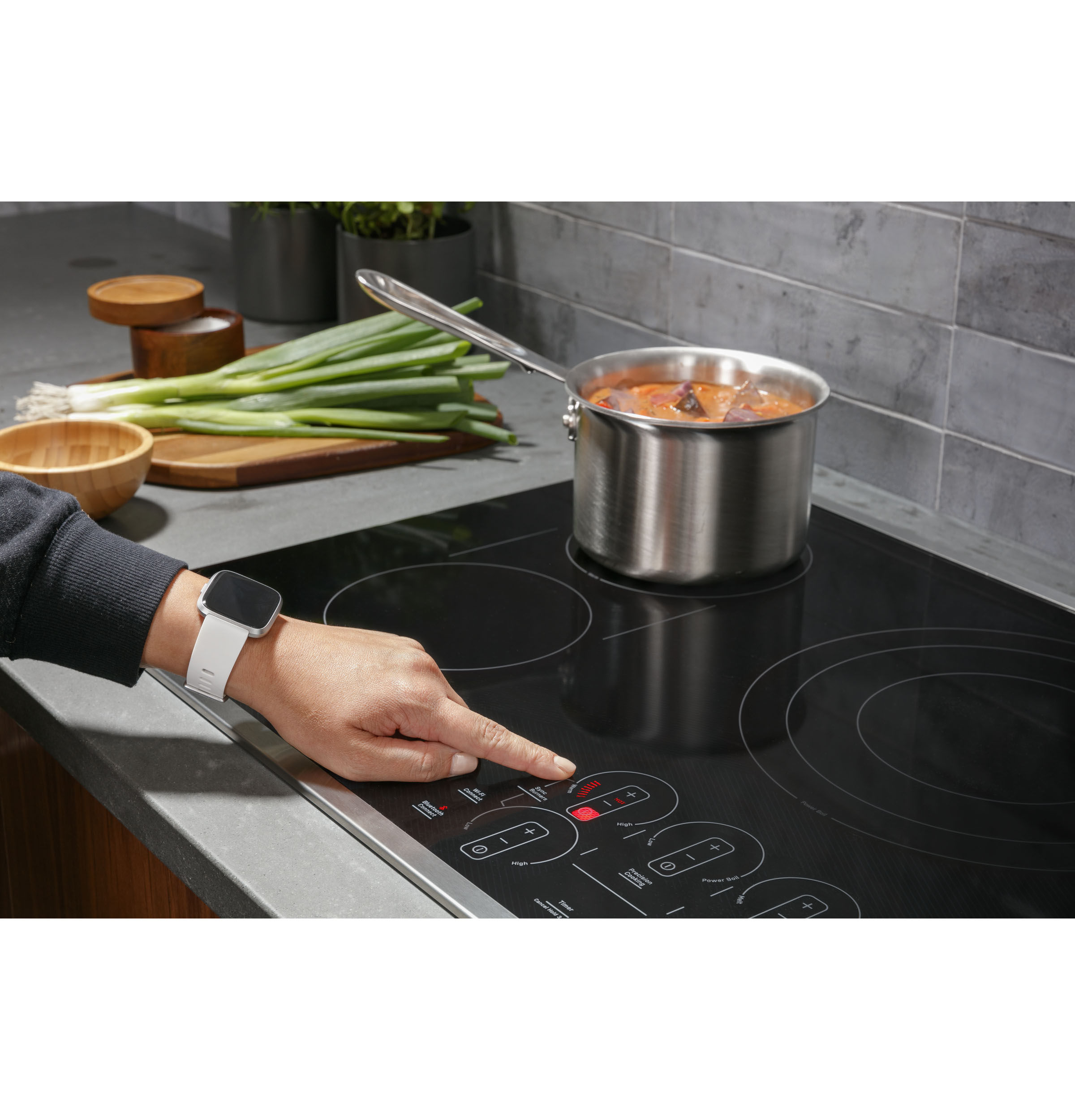 Model: PEP7036DTBB | GE Profile GE Profile™ 36" Built-In Touch Control Electric Cooktop