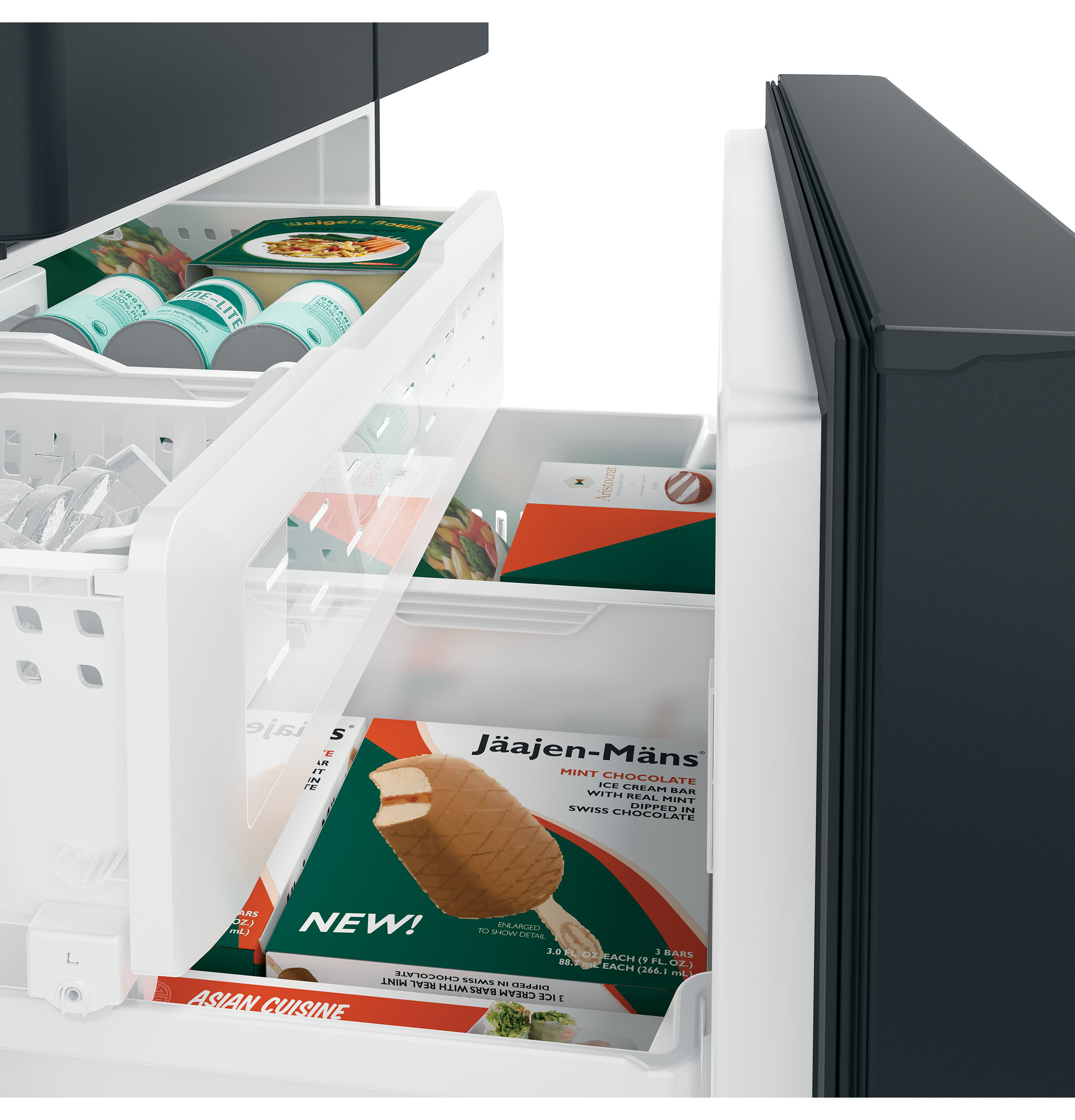 Model: CWE23SP3MD1 | Cafe Café™ ENERGY STAR® 23.1 Cu. Ft. Smart Counter-Depth French-Door Refrigerator