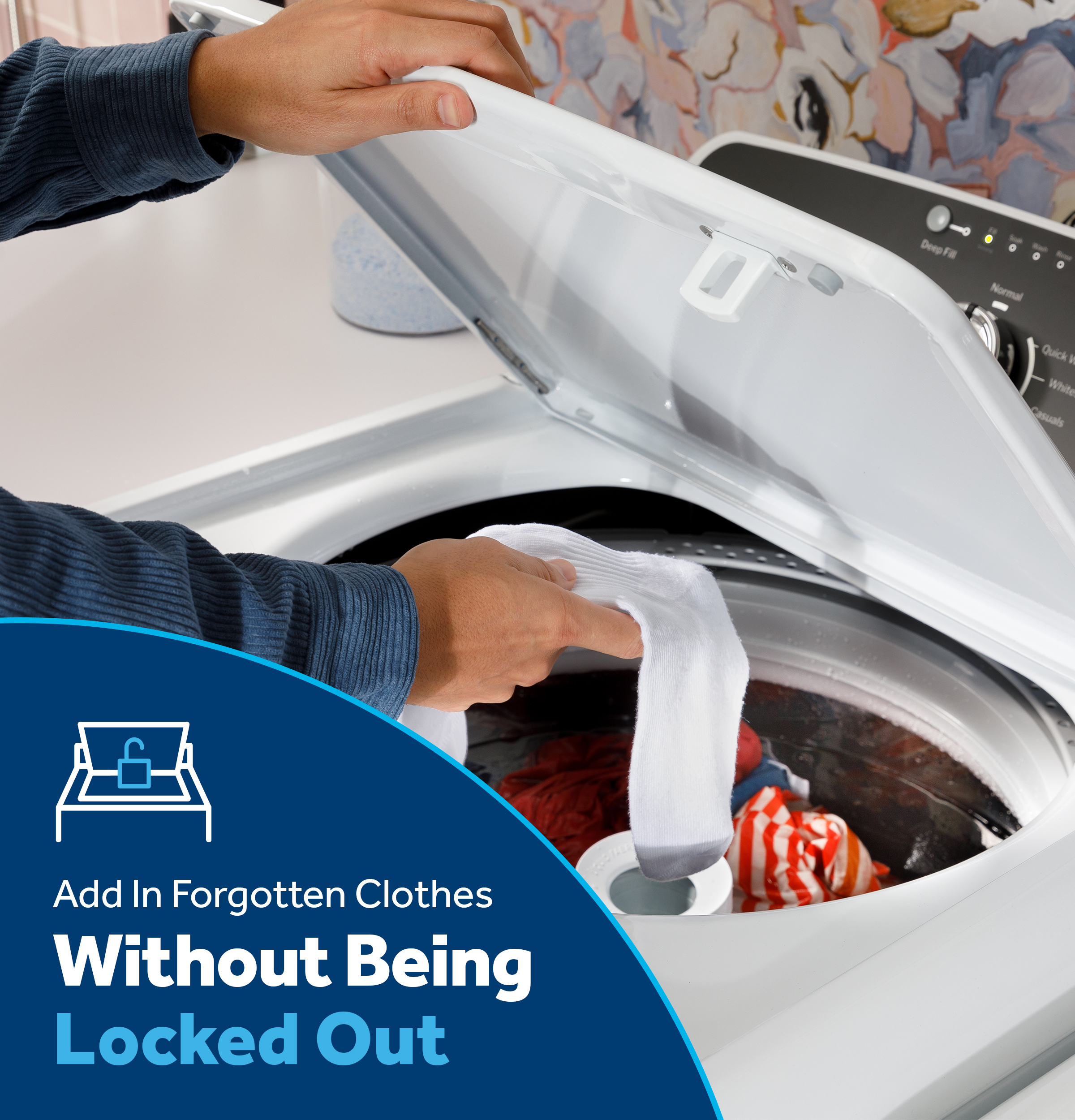 Model: GTW220ACWWW | GE GE® 4.0 cu. ft. Capacity Washer with Stainless Steel Basket and Water Level Control
