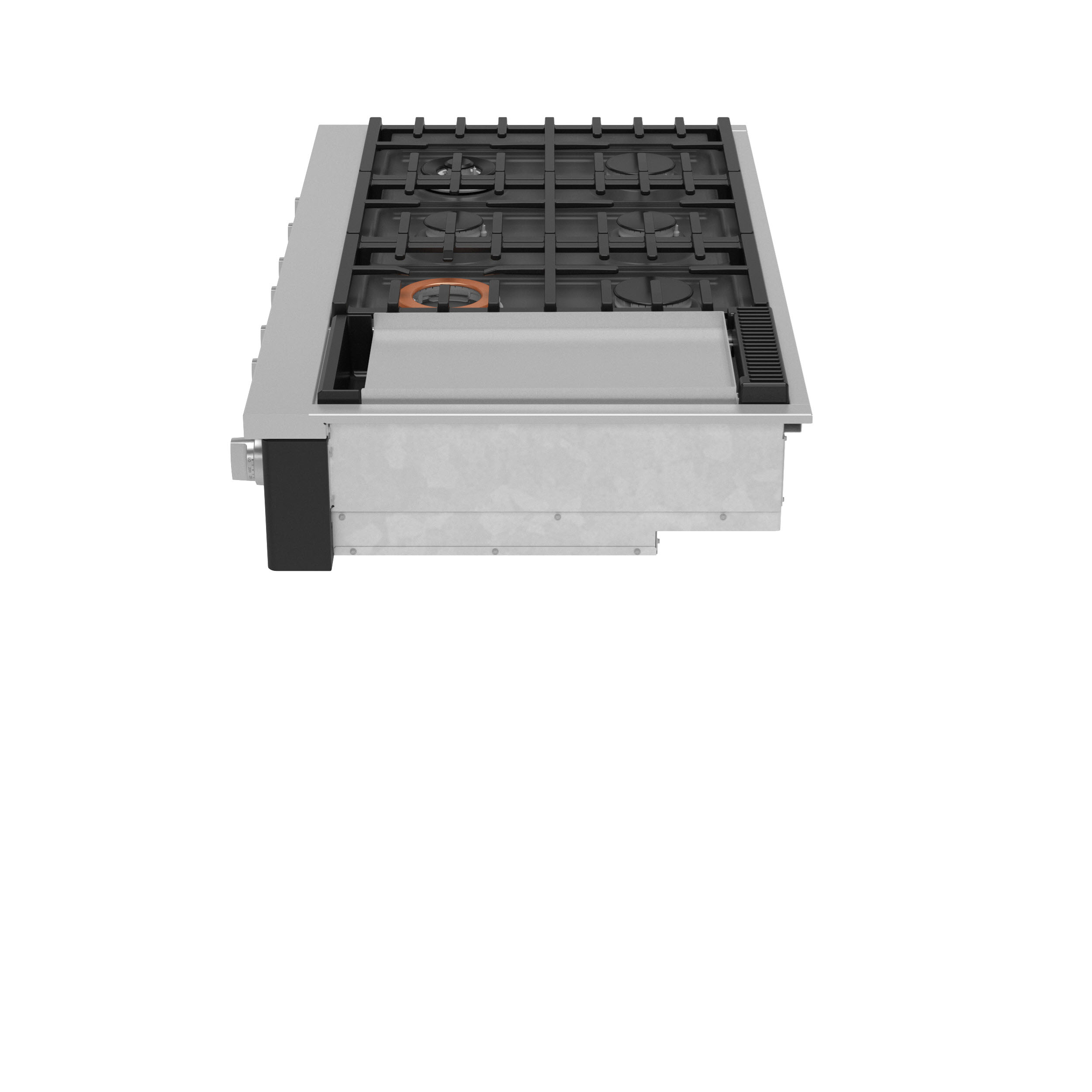 Model: CGU486P3TD1 | Cafe Café™ 48" Commercial-Style Gas Rangetop with 6 Burners and Integrated Griddle (Natural Gas)