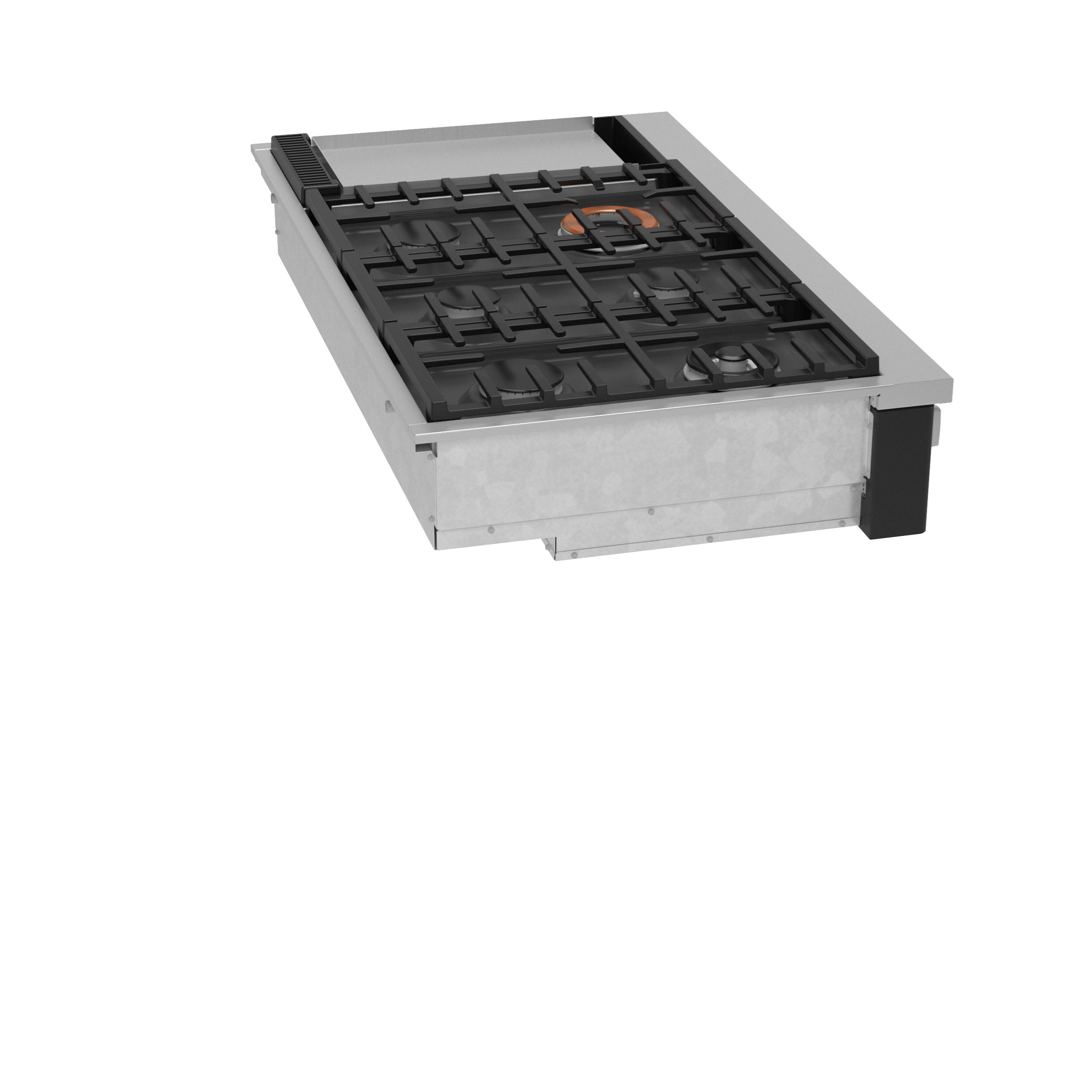 Model: CGU486P3TD1 | Cafe Café™ 48" Commercial-Style Gas Rangetop with 6 Burners and Integrated Griddle (Natural Gas)