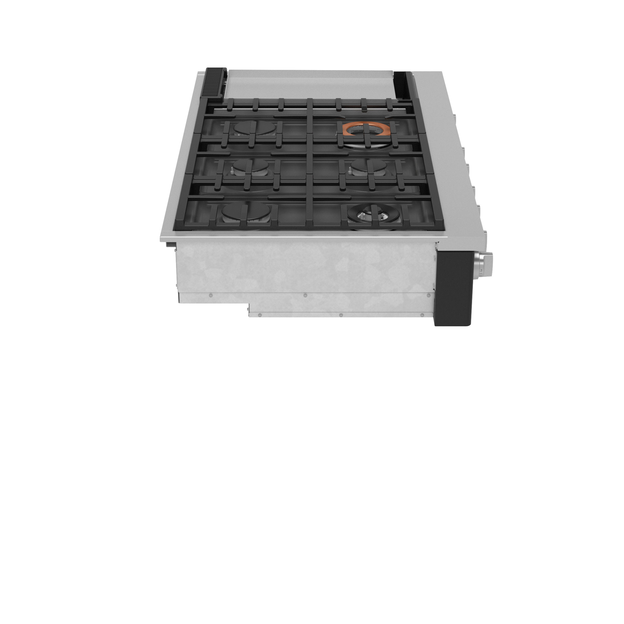 Model: CGU486P3TD1 | Cafe Café™ 48" Commercial-Style Gas Rangetop with 6 Burners and Integrated Griddle (Natural Gas)