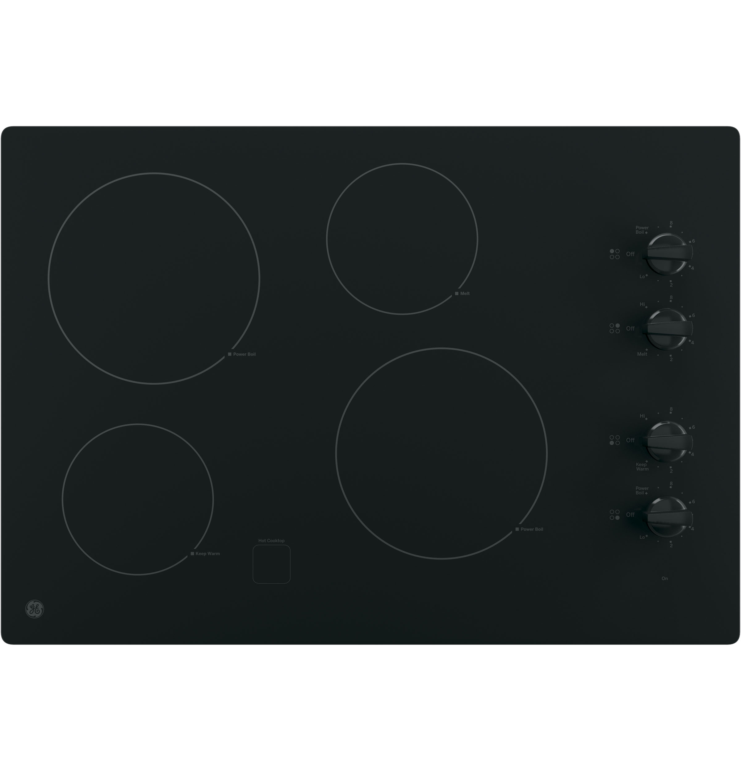 GE GE® 30" Built-In Knob Control Electric Cooktop