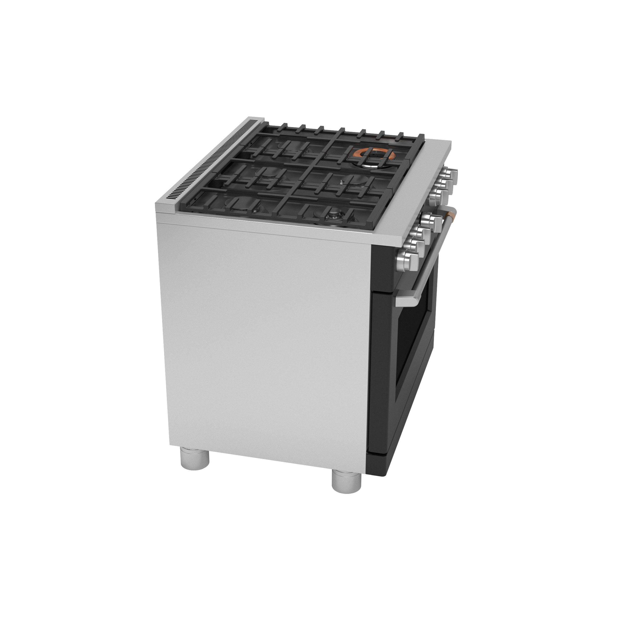 Model: C2Y366P3TD1 | Cafe Café™ 36" Smart Dual-Fuel Commercial-Style Range with 6 Burners (Natural Gas)
