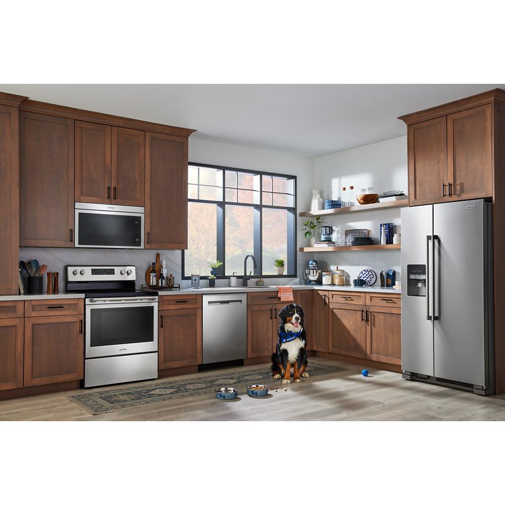 Model: MDPS6124RZ-OB | Maytag Third Rack Dishwasher with Pet Pro Sanitization Cycle