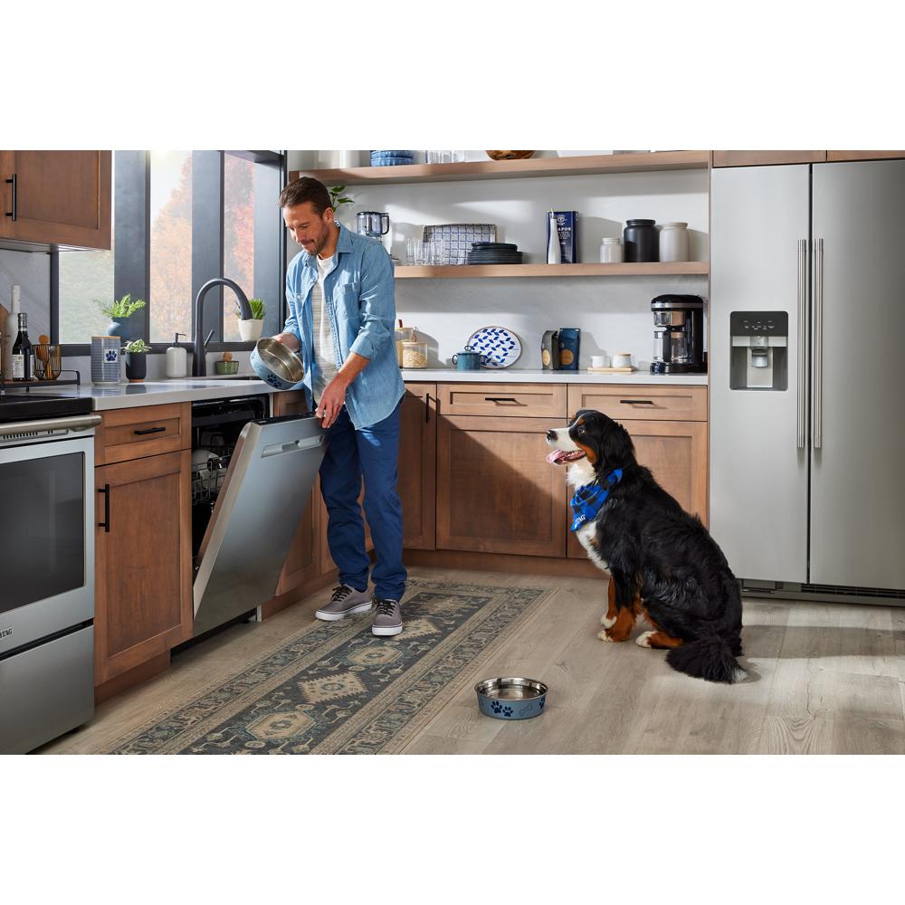 Model: MDPS6124RZ-OB | Maytag Third Rack Dishwasher with Pet Pro Sanitization Cycle