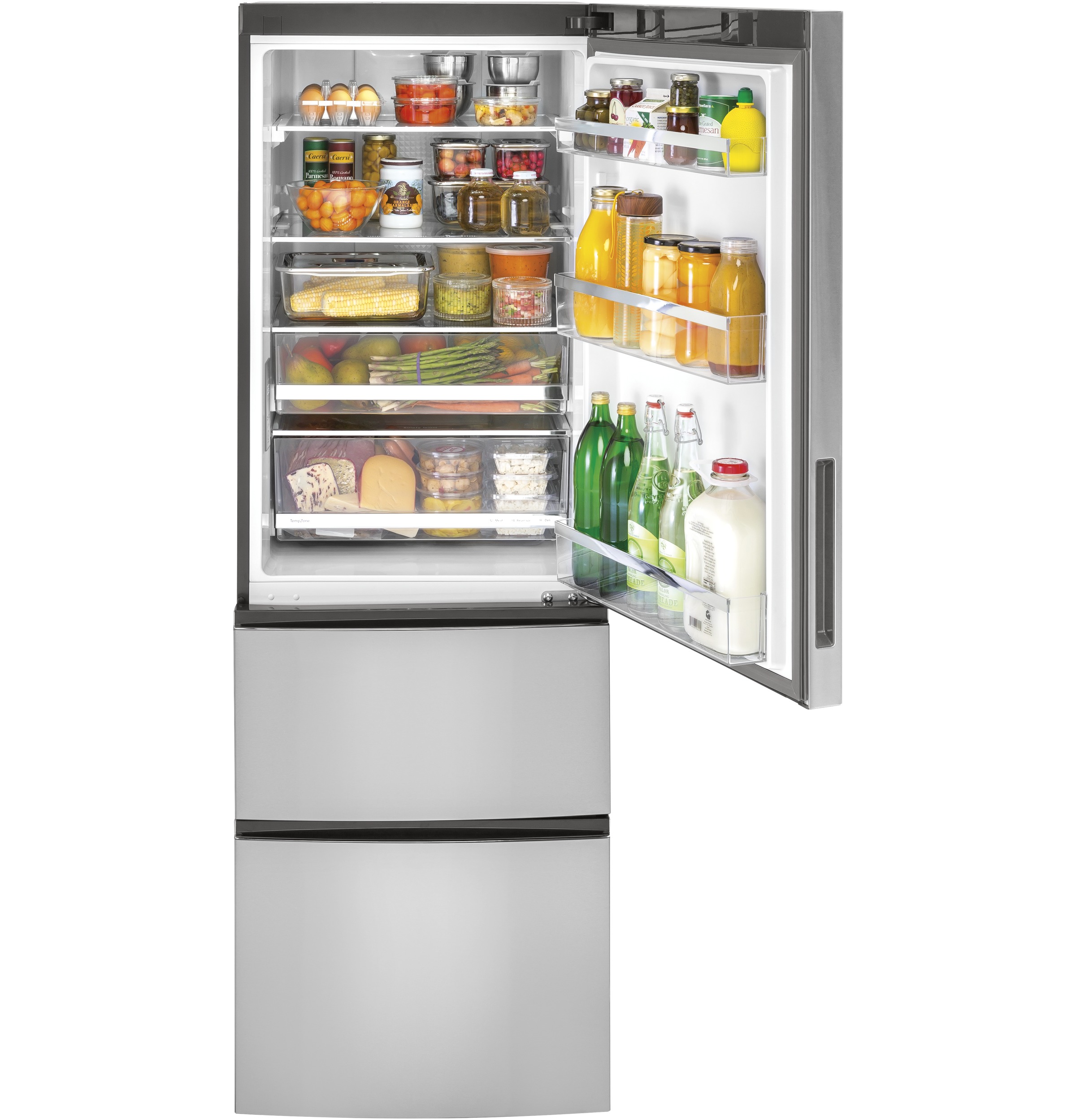 Model: GLE12HSPSS | GE GE® ENERGY STAR® 11.9 Cu. Ft. Bottom-Freezer Refrigerator