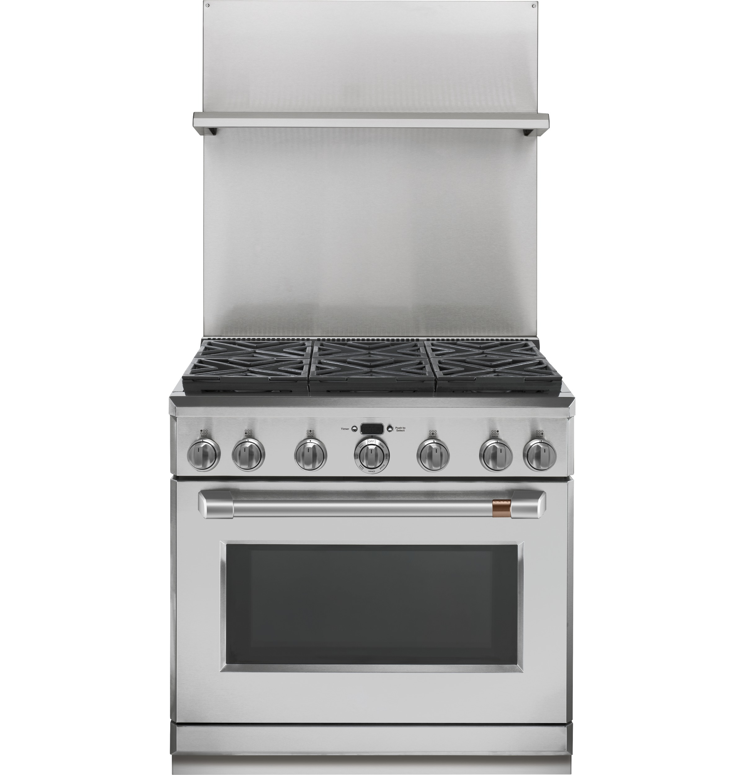 Model: CXPR6TKPMSS | Cafe Café™ Toe Kick Pro Range 36" Brushed Stainless