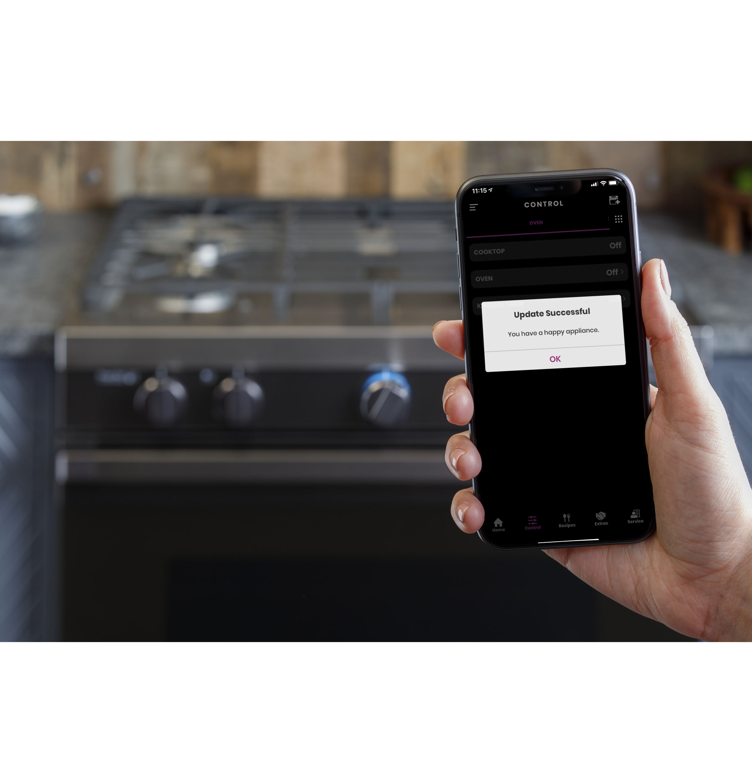 Model: QGSS740RNSS | Haier 30" Smart Slide-In Gas Range with Convection