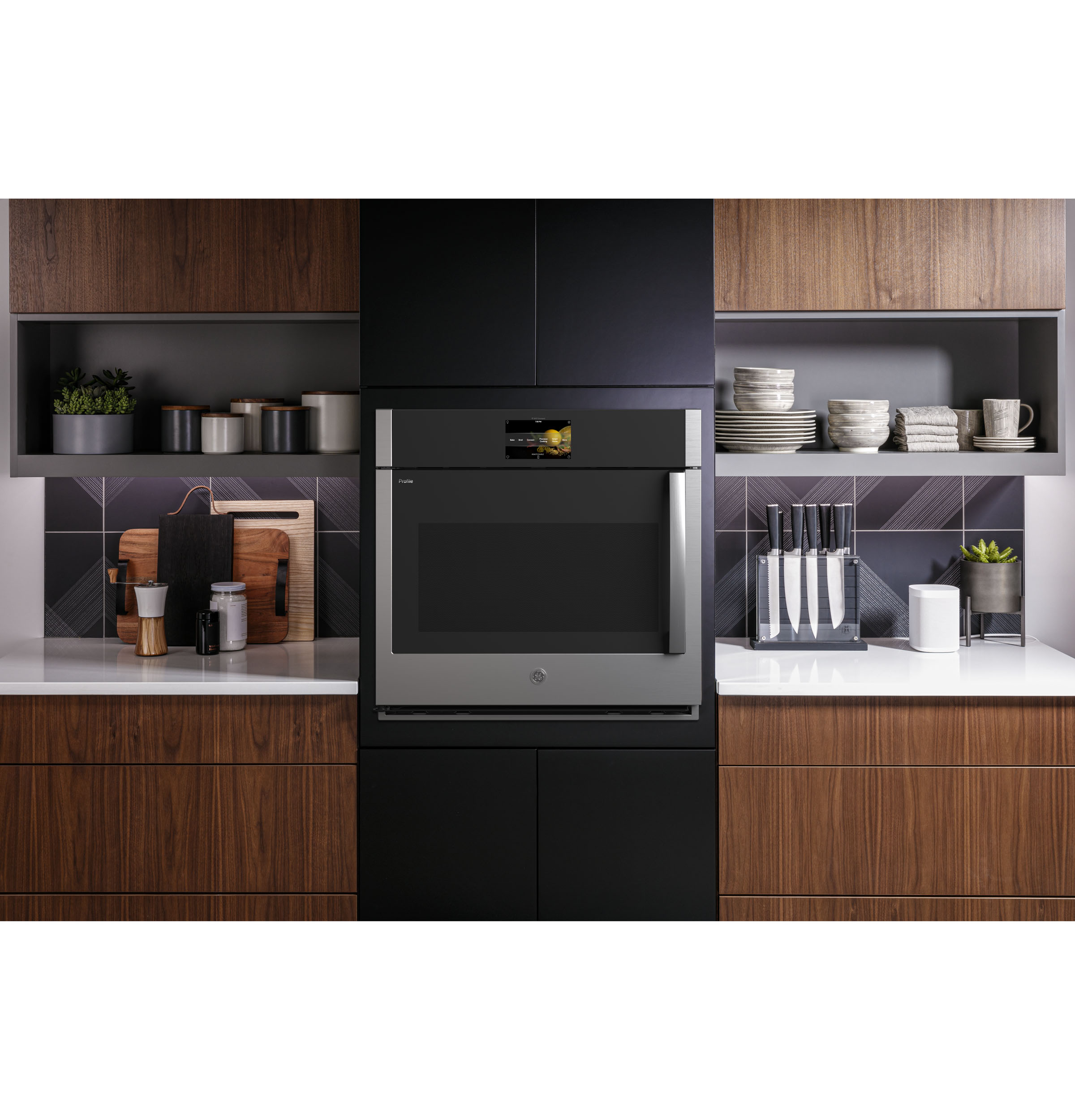 Model: PTS700LSNSS | GE Profile GE Profile™ 30" Smart Built-In Convection Single Wall Oven with Left-Hand Side-Swing Doors