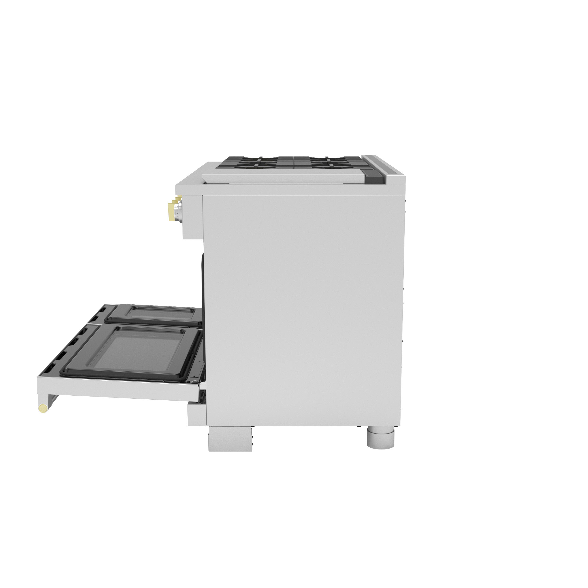 Model: ZGP486NDTSS | Monogram Monogram 48" All Gas Professional Range with 6 Burners and Griddle