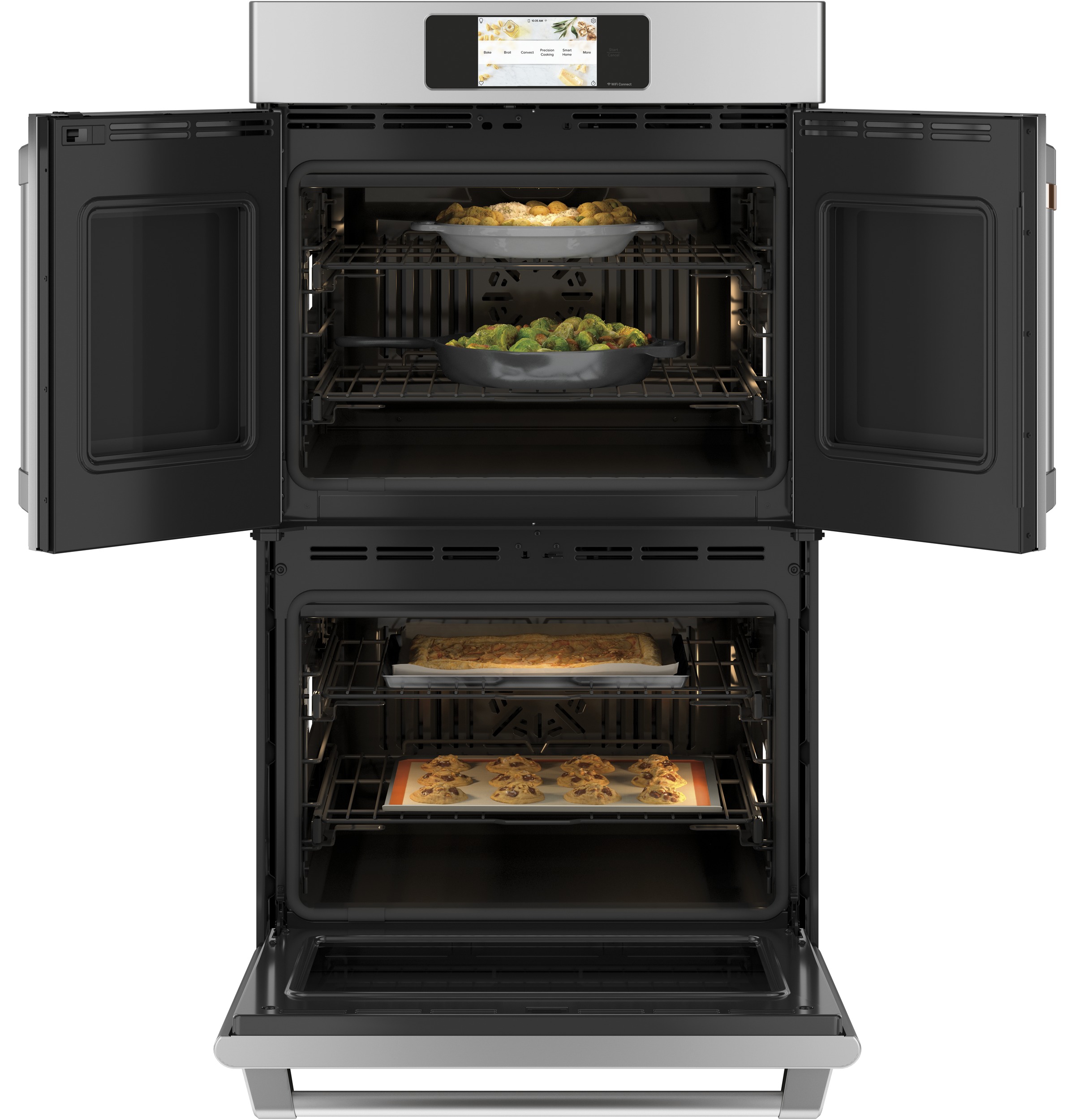 Cafe CTD90FP2NS1 Cafe Professional Series 30 Smart Built In Convection French Door Double Wall Oven CTD90FP2NS1 Rosner s Appliance West Palm Beach FL