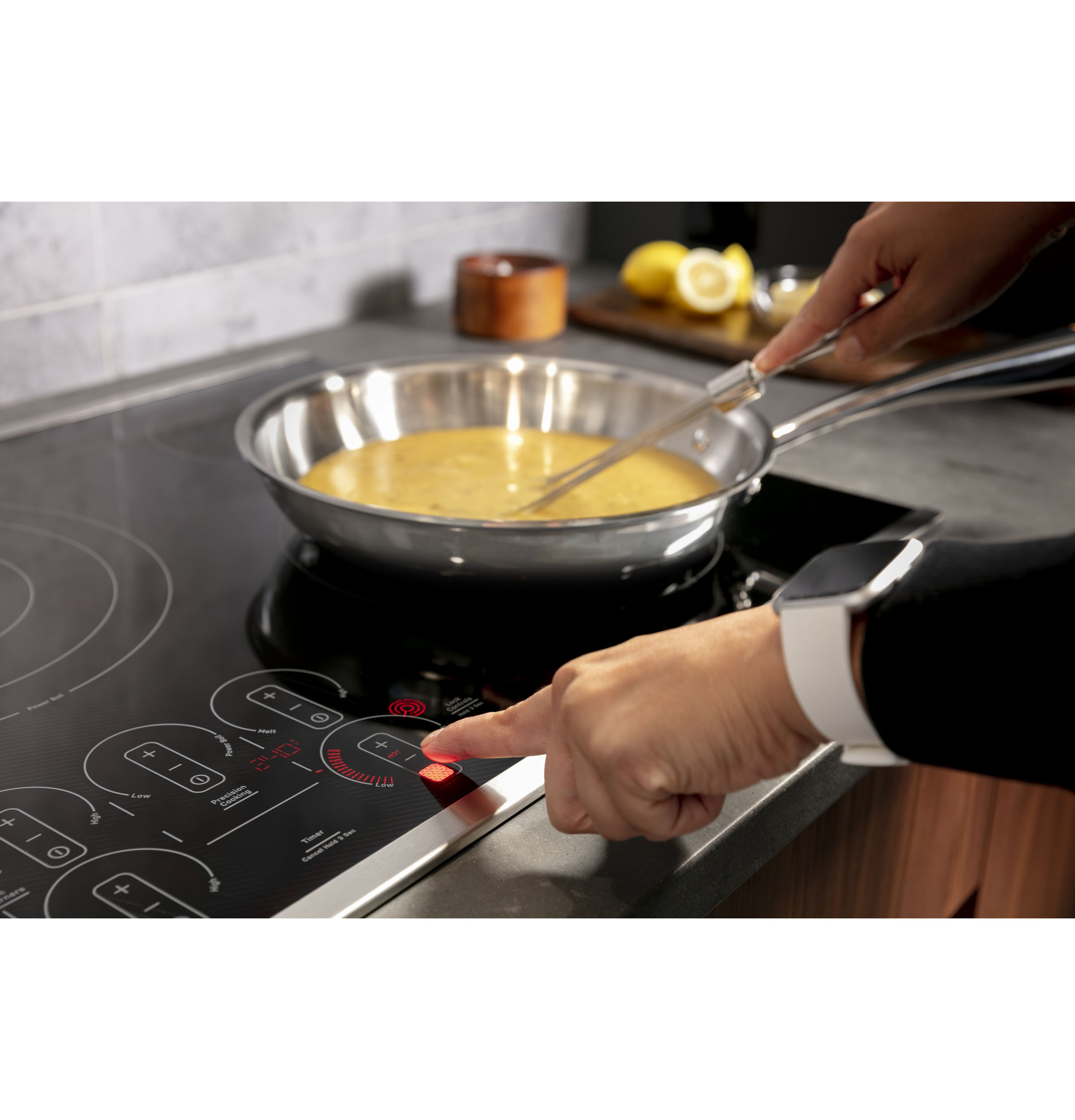 Model: PEP7036DTBB | GE Profile GE Profile™ 36" Built-In Touch Control Electric Cooktop