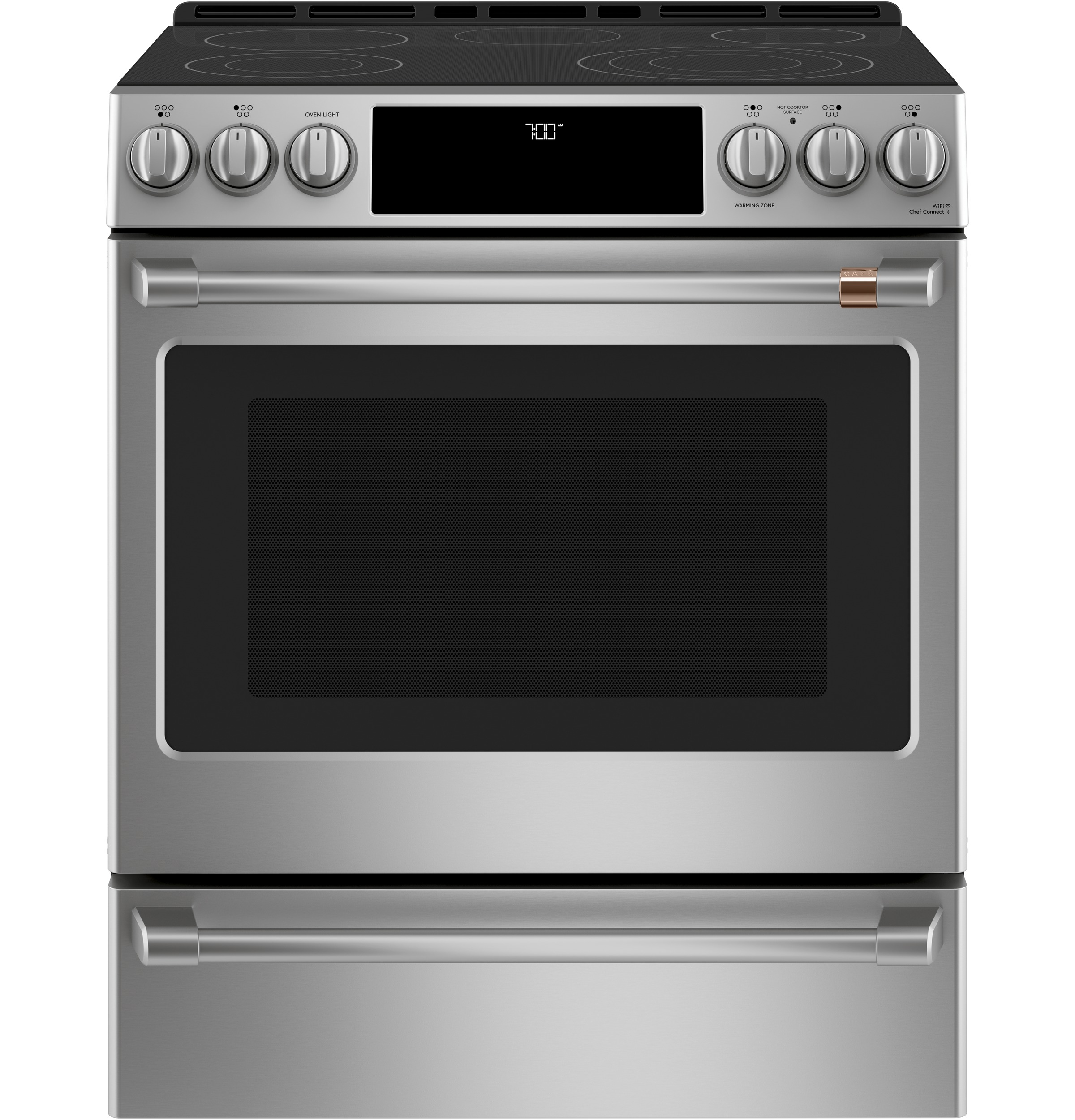 Cafe Café™ 30" Smart Slide-In, Front-Control, Radiant and Convection Range