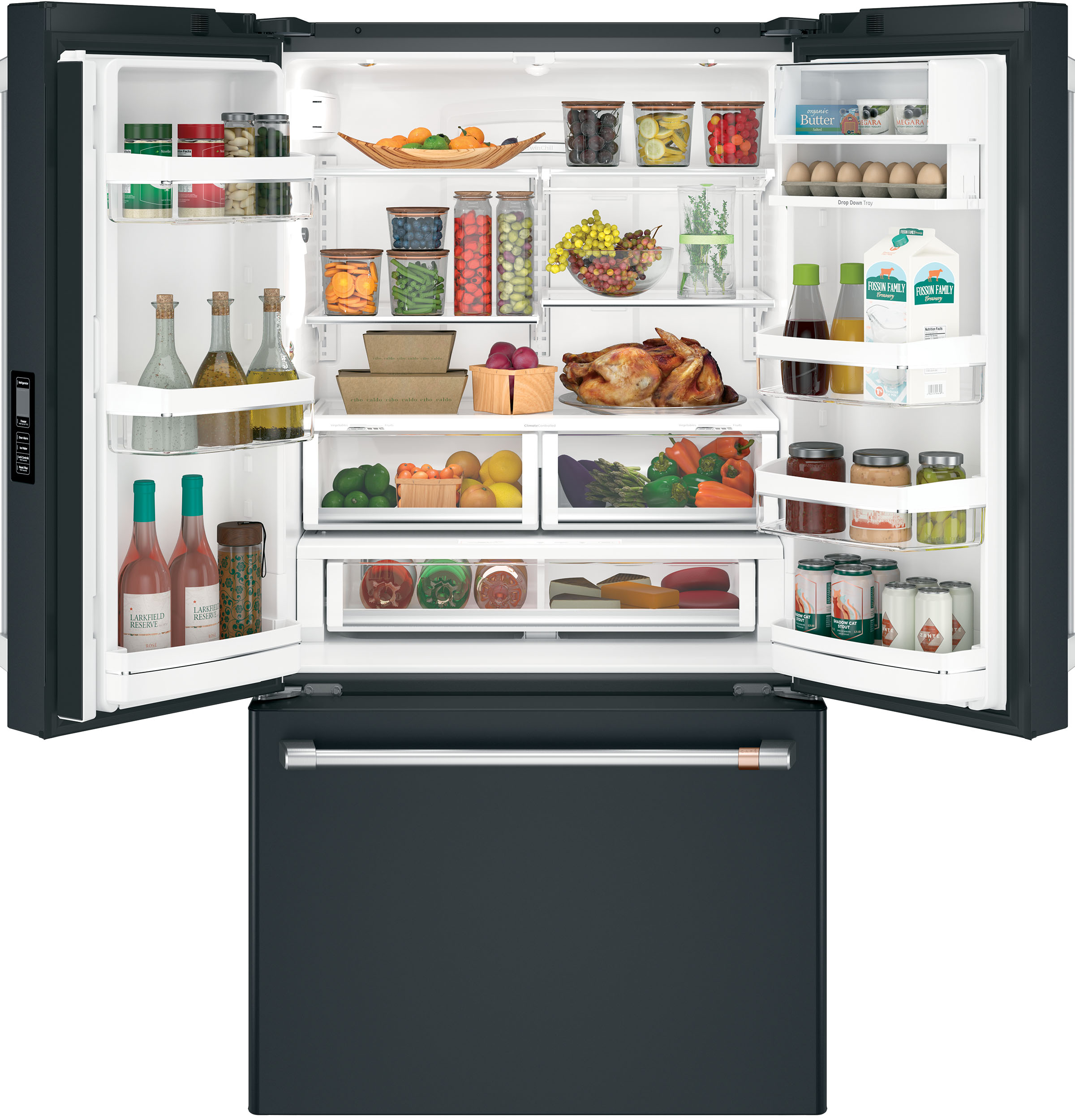Model: CWE23SP3MD1 | Cafe Café™ ENERGY STAR® 23.1 Cu. Ft. Smart Counter-Depth French-Door Refrigerator
