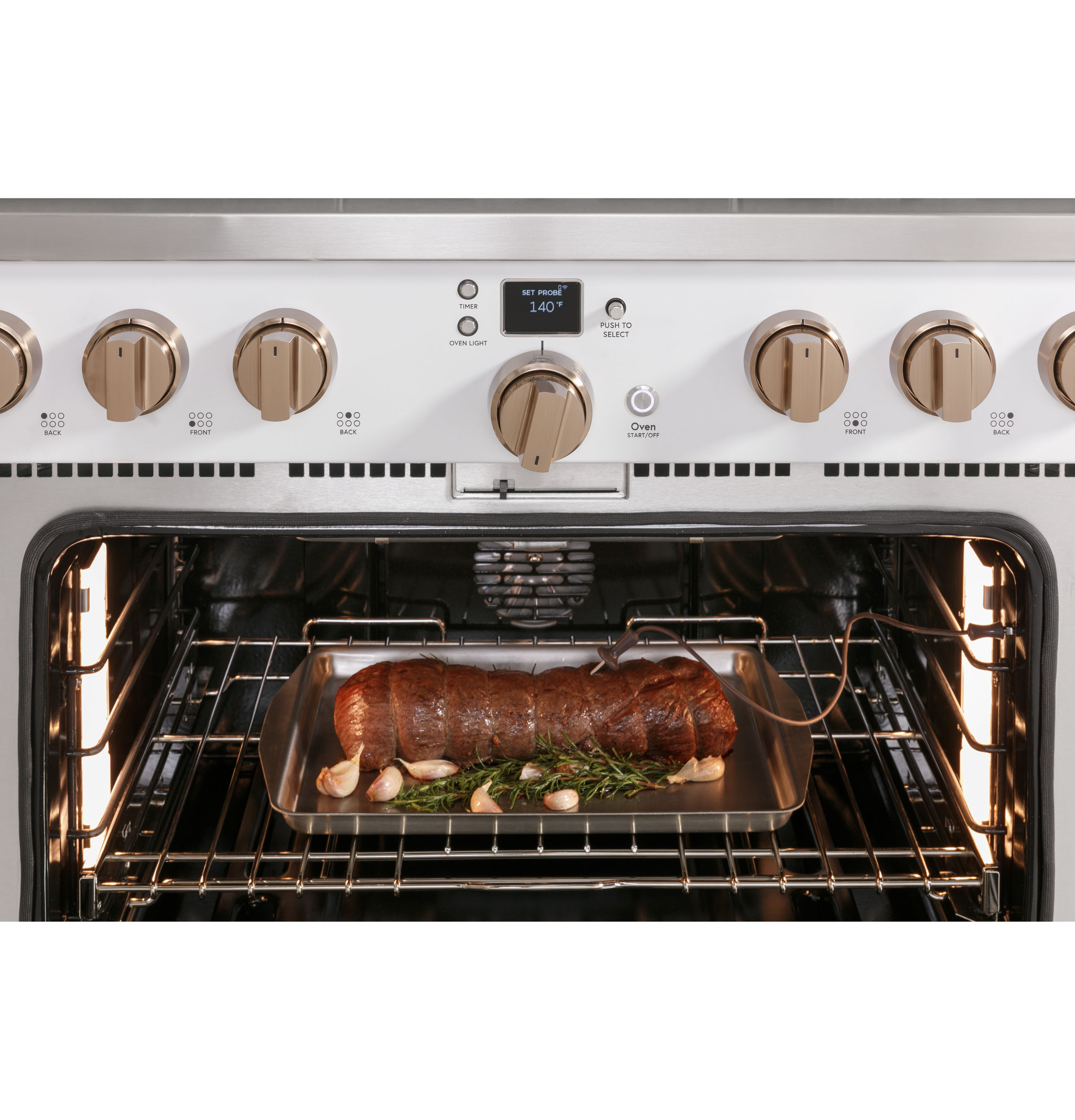 Model: C2Y366P3TD1 | Cafe Café™ 36" Smart Dual-Fuel Commercial-Style Range with 6 Burners (Natural Gas)