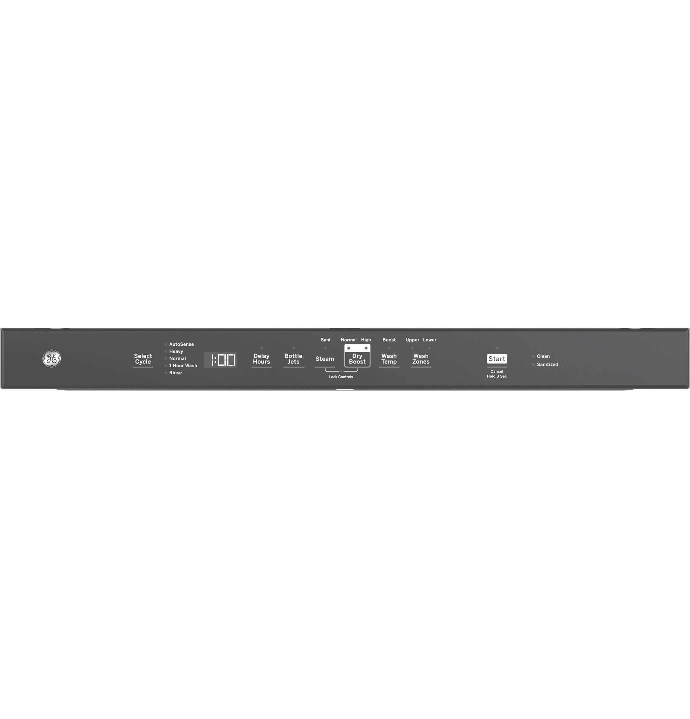 Model: GDP670SMVES | GE GE® ENERGY STAR® Fingerprint Resistant Top Control with Stainless Steel Interior Dishwasher with Sanitize Cycle