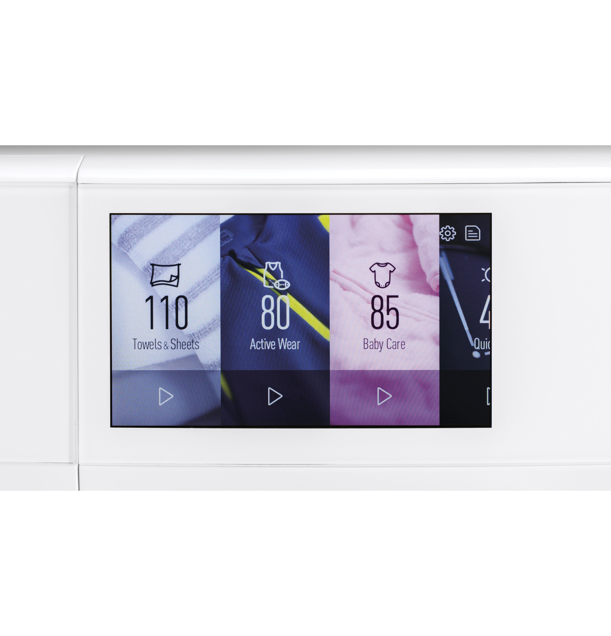 Model: QFW150SSNWW | Haier Haier ENERGY STAR® 2.4 Cu. Ft. Smart Frontload Washer