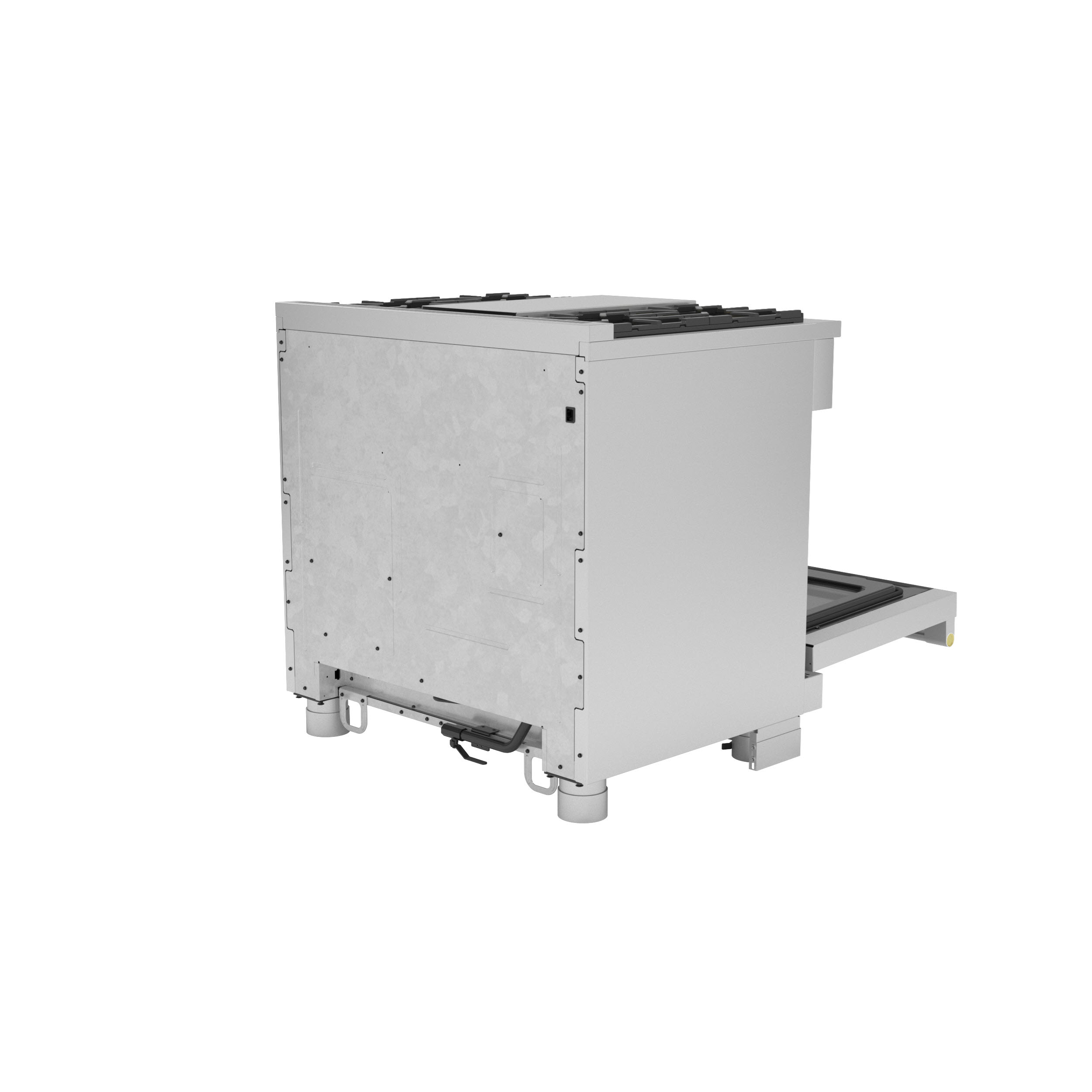 Model: ZGP364NDTSS | Monogram Monogram 36" All Gas Professional Range with 4 Burners and Griddle