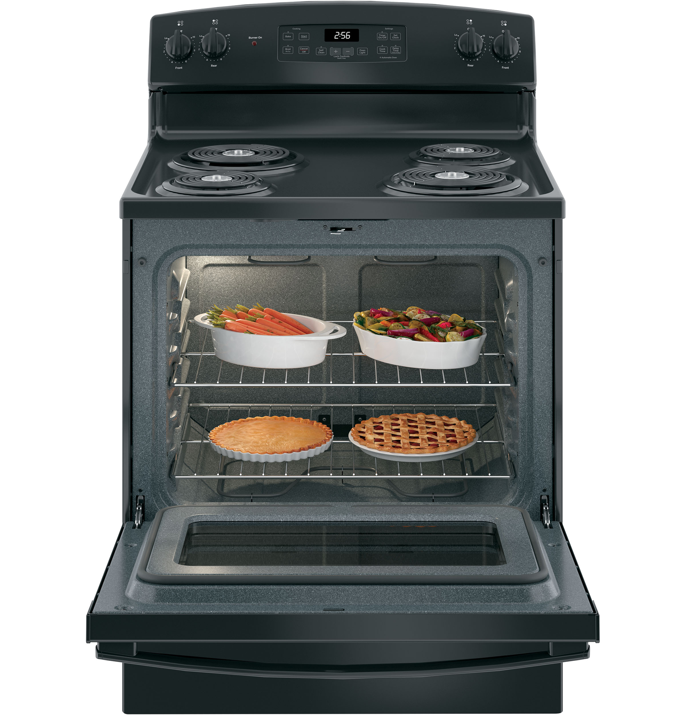 Model: JB256DMBB | GE GE® ENERGY STAR® 30" Free-Standing Self-Clean Electric Range