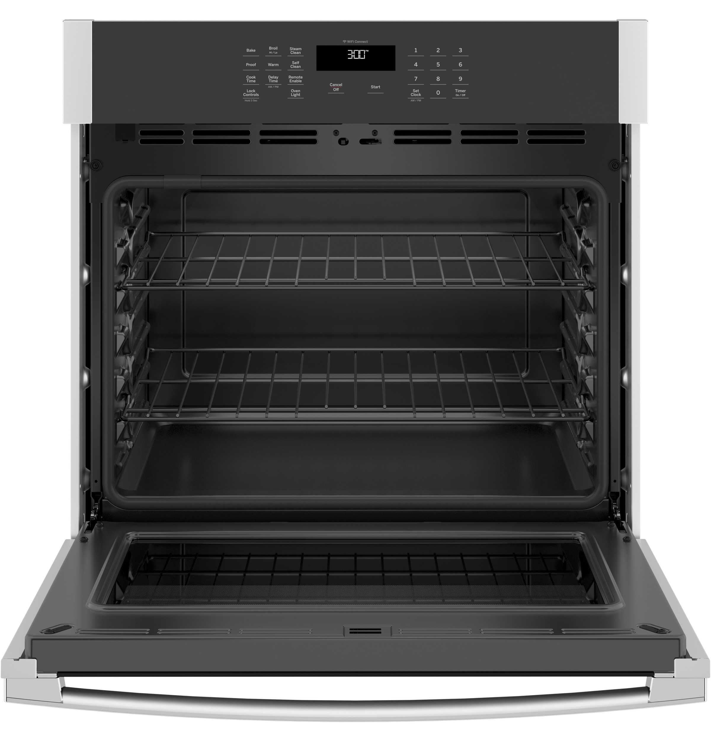 Model: JTS3000SNSS | GE GE® 30" Smart Built-In Self-Clean Single Wall Oven with Never-Scrub Racks