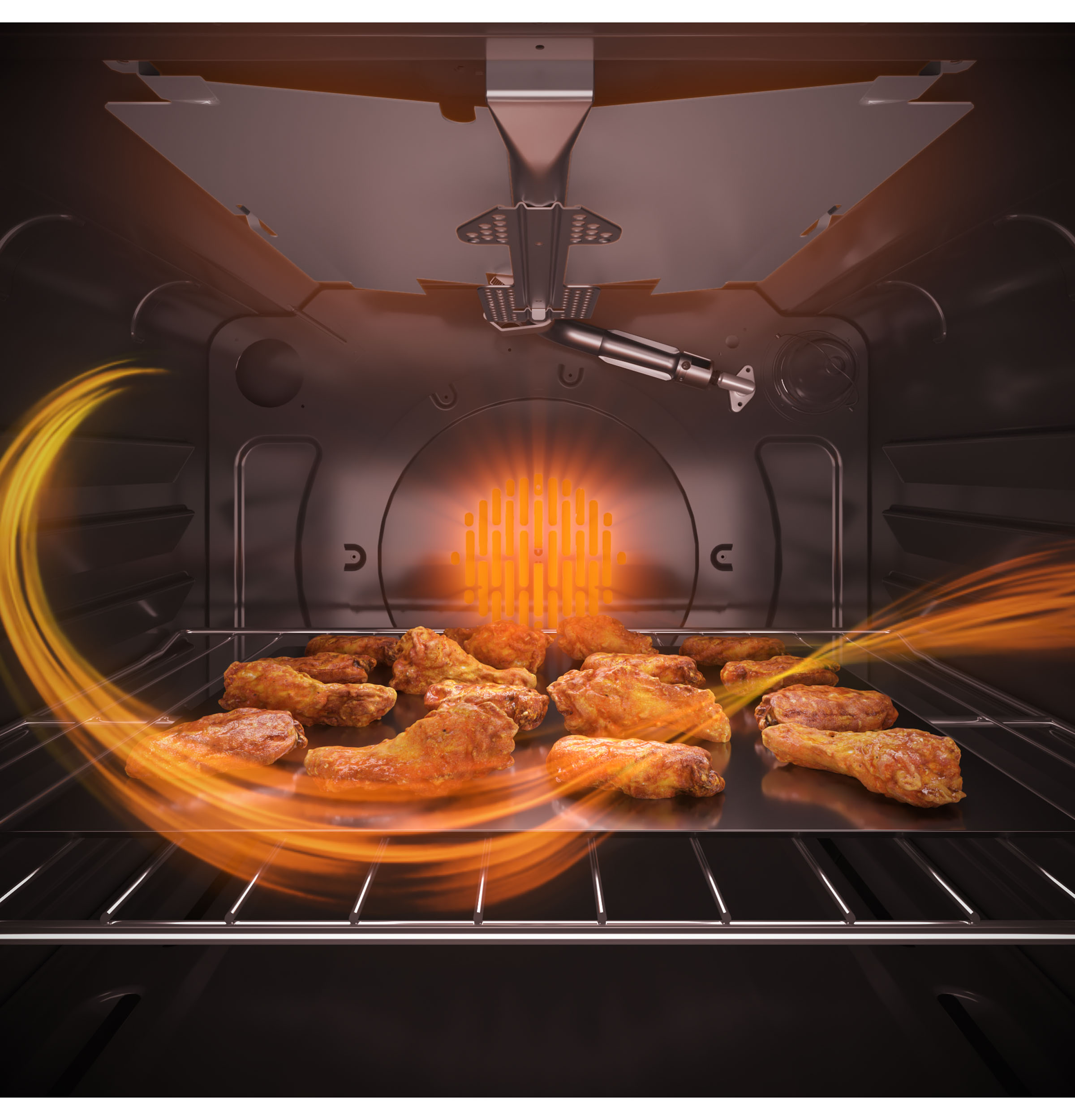 Model: JGS760FPDS | GE GE® 30" Slide-In Front-Control Convection Gas Range with No Preheat Air Fry