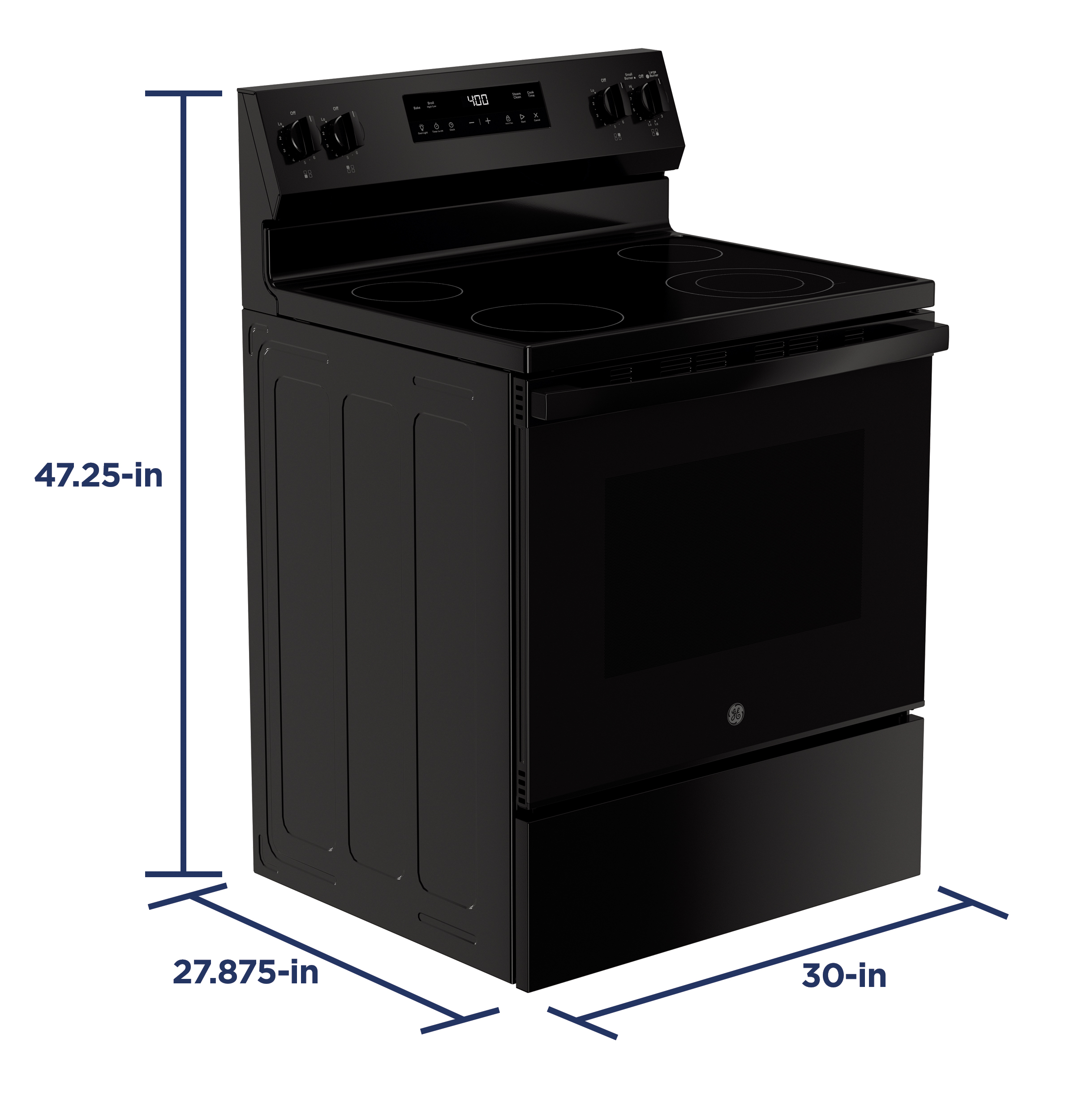 Model: GRF400SVBB | GE GE® ENERGY STAR® 30" Free-Standing Electric Range