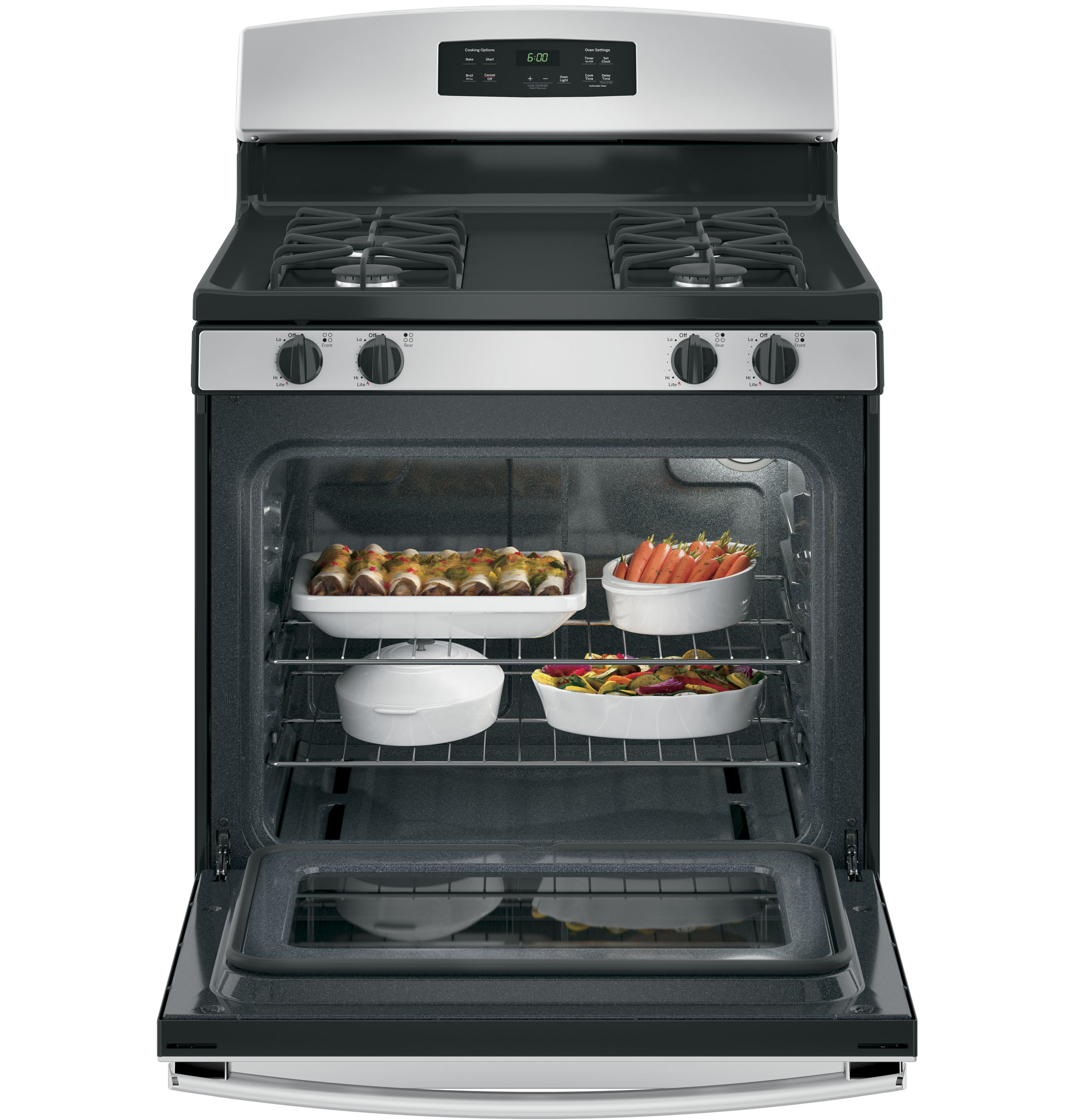 Model: JGBS60REKSS | GE GE® 30" Free-Standing Gas Range