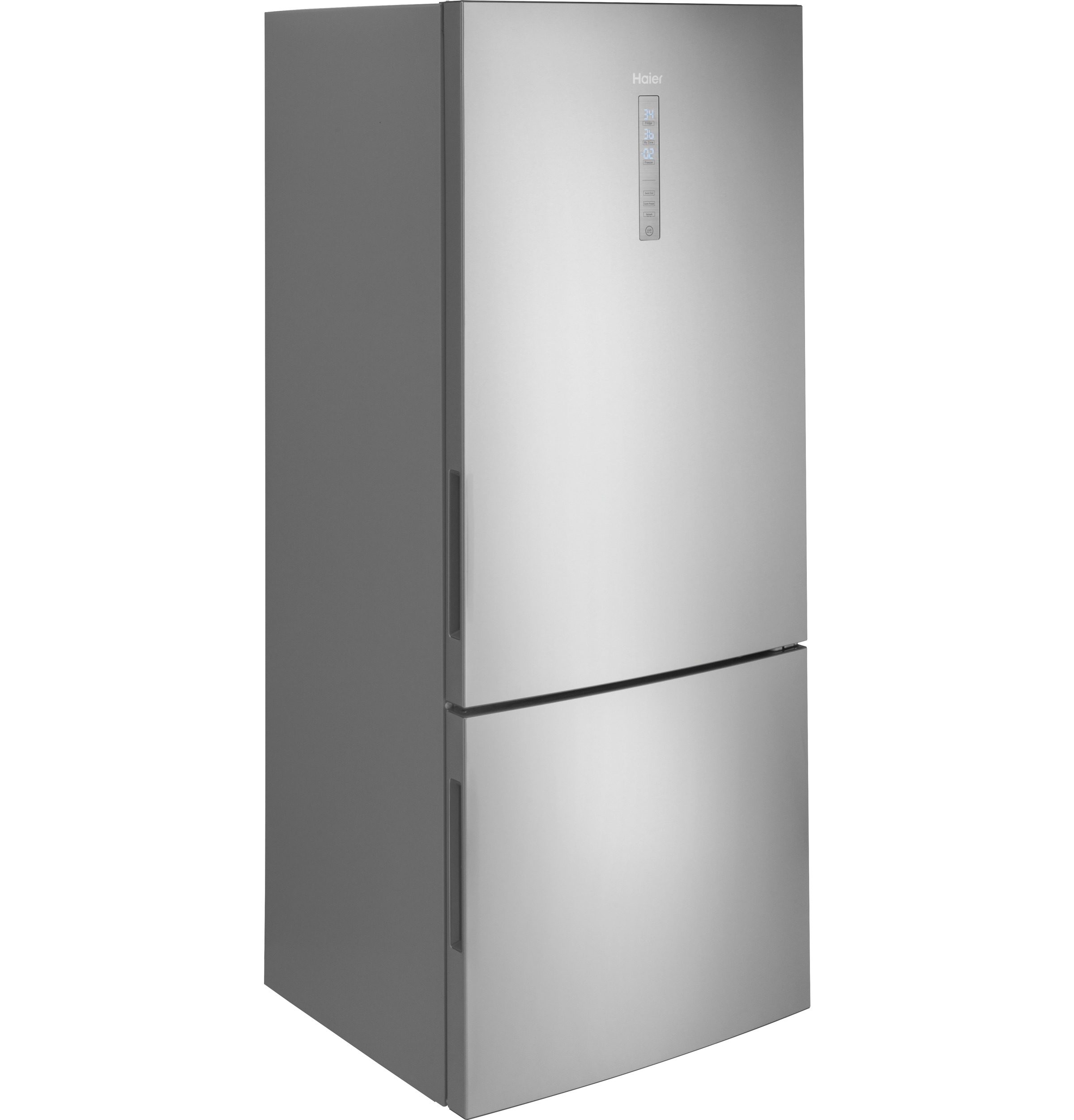 Model: HRB15N3BGS | Haier Haier ENERGY STAR® 15 Cu. Ft. Bottom Freezer Refrigerator