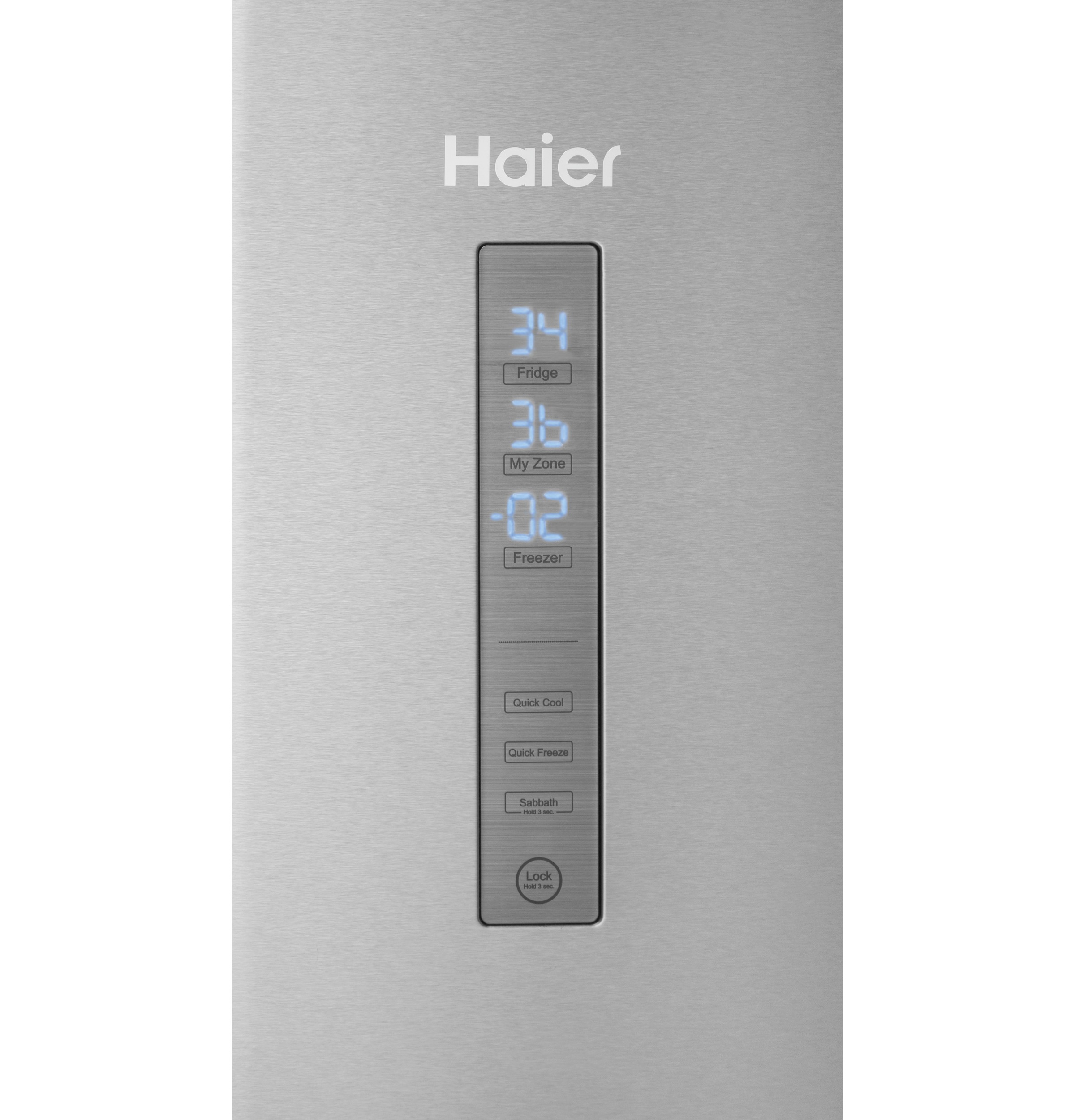 Model: HRB15N3BGS | Haier Haier ENERGY STAR® 15 Cu. Ft. Bottom Freezer Refrigerator