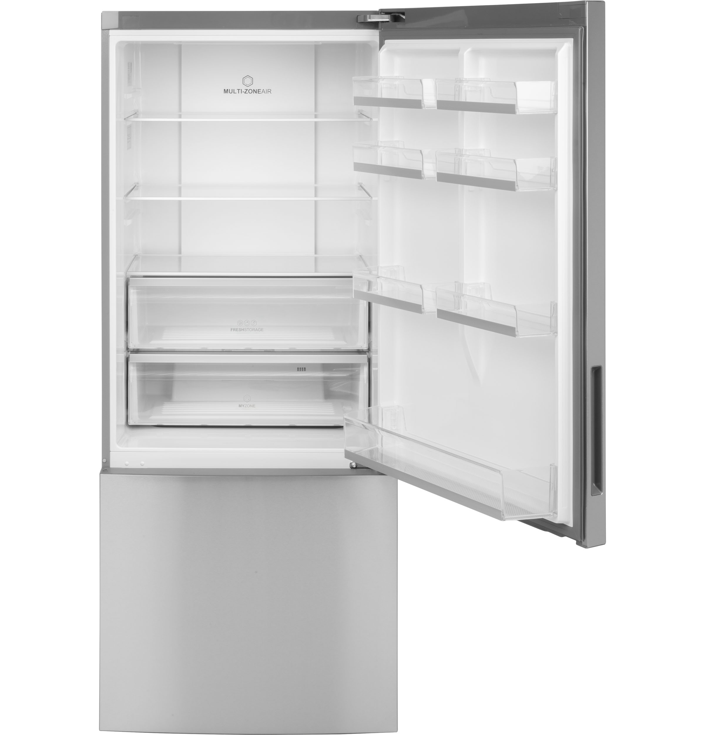 Model: HRB15N3BGS | Haier Haier ENERGY STAR® 15 Cu. Ft. Bottom Freezer Refrigerator