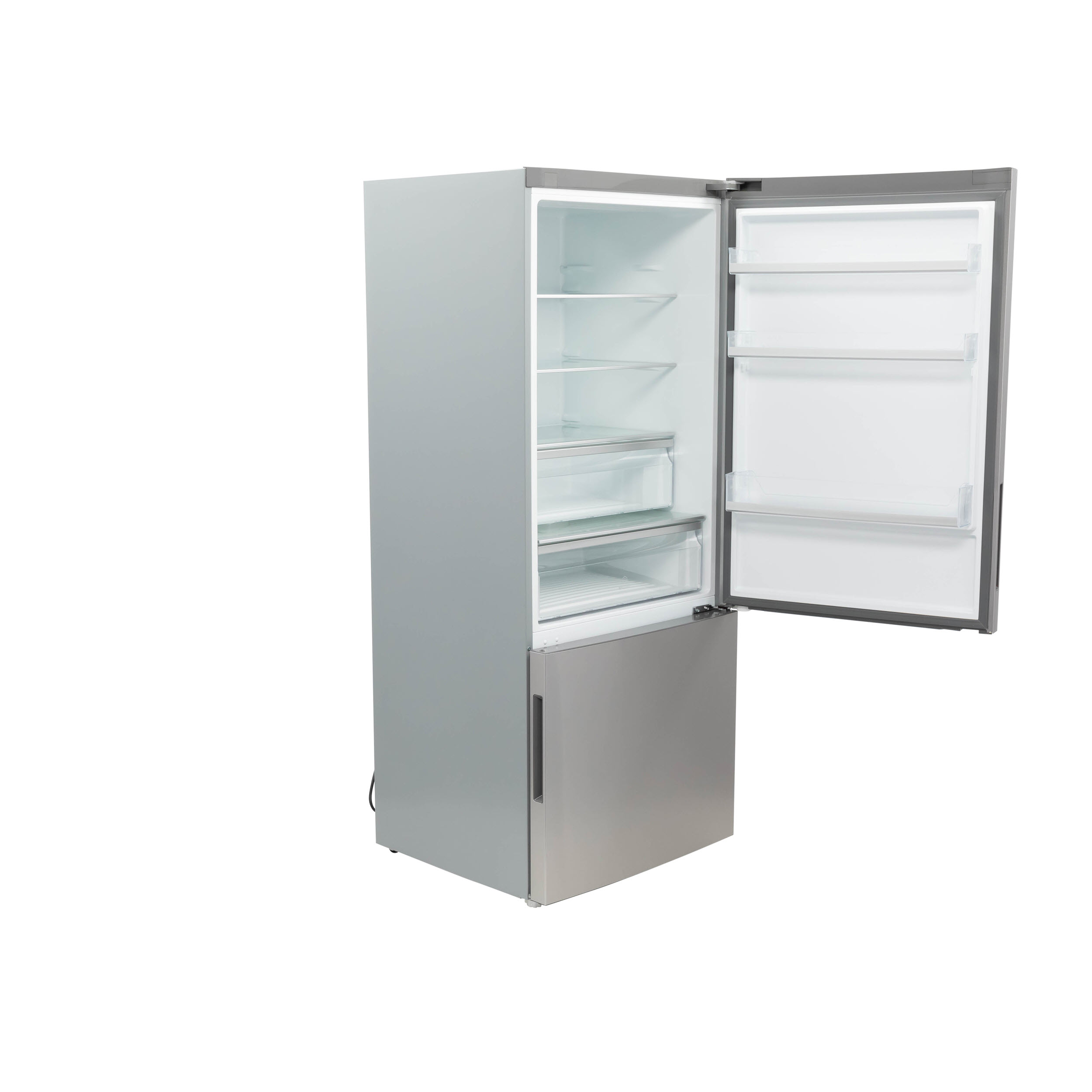 Model: HRB15N3BGS | Haier Haier ENERGY STAR® 15 Cu. Ft. Bottom Freezer Refrigerator